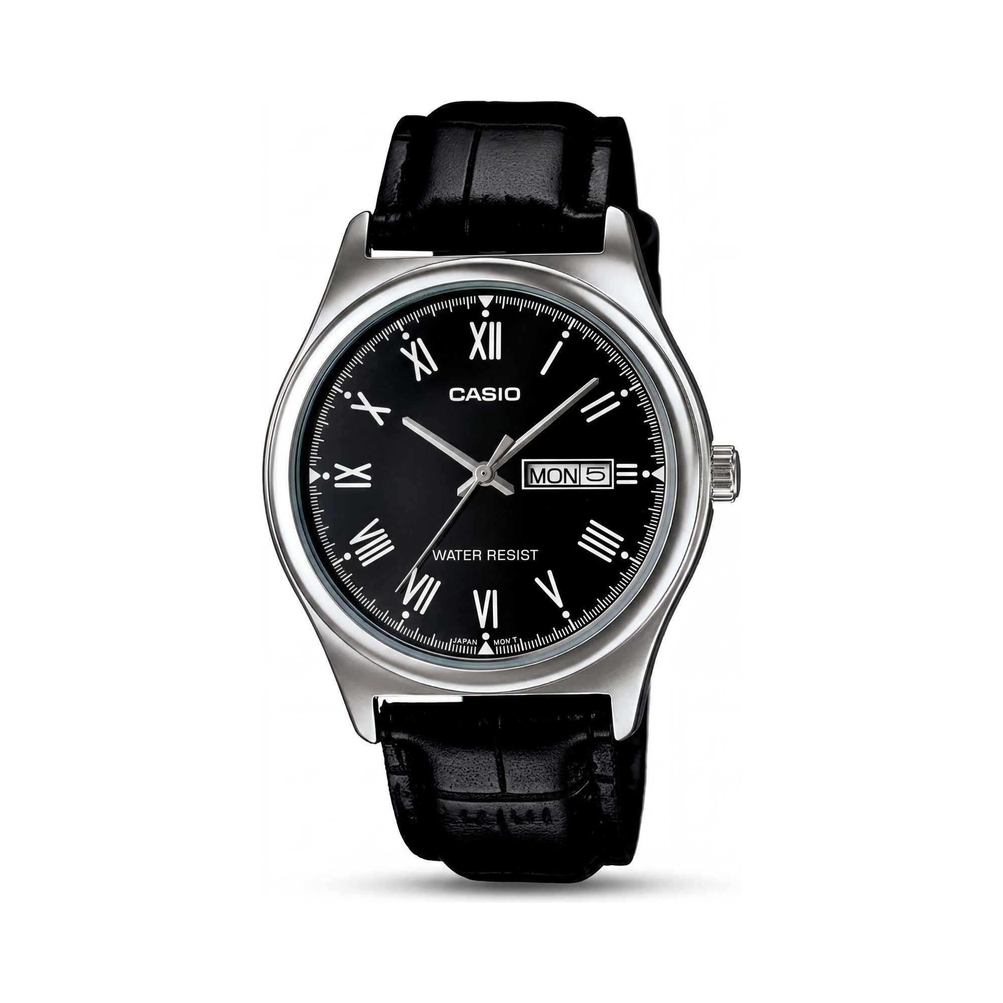 Casio MTP-V006L-1BUDF Men's Chrome / Black Watch, 38mm, Photo 1