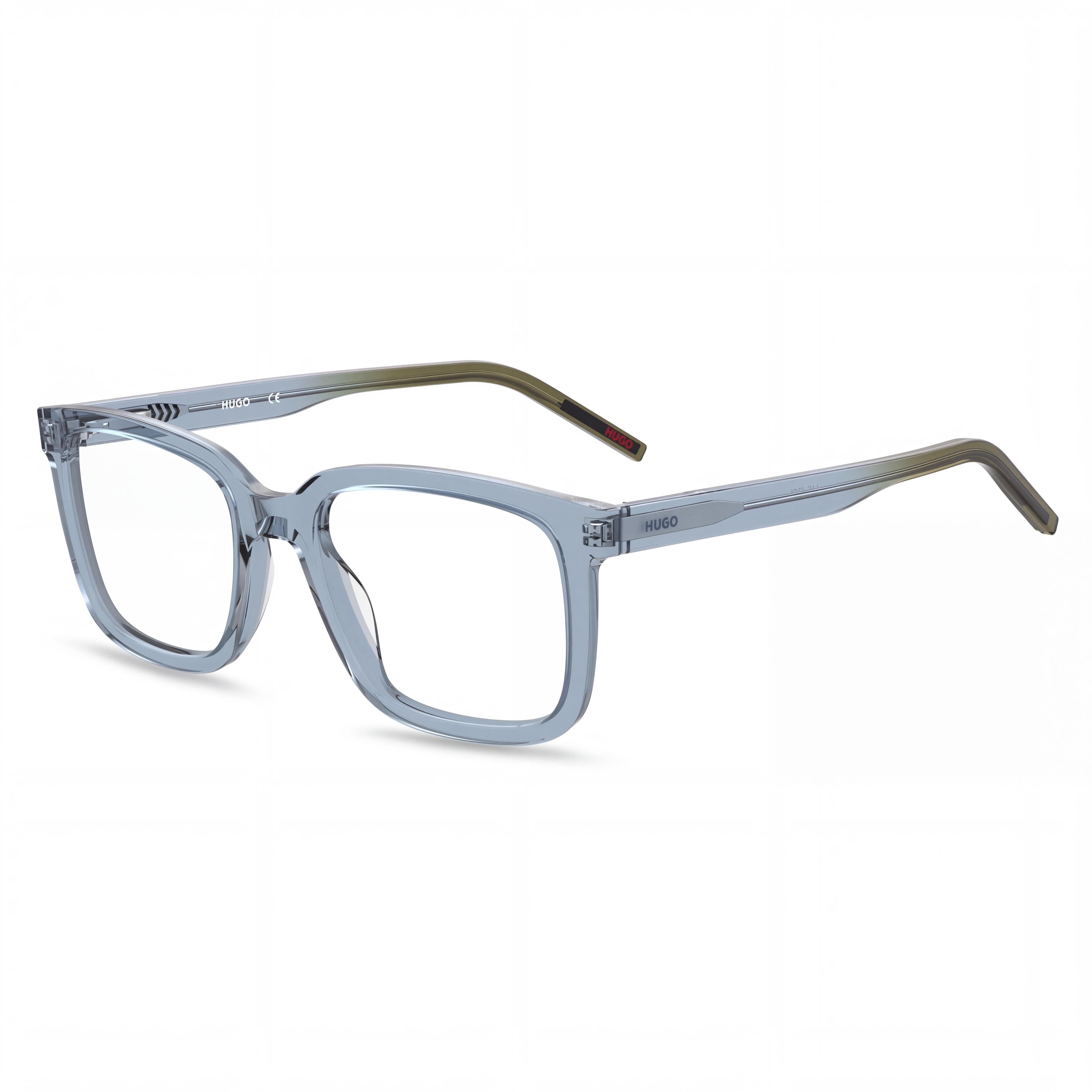 HUGO Modern Women's Sunglasses with Acetate Frame and Polycarbonate Lenses in Blue Green, 51mm, Photo 1