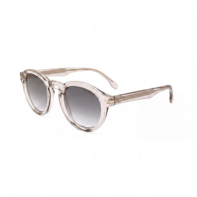 Carrera Modern Women's Acetate Beige Frame Sunglasses, Grey Shaded Gold Mirror Lenses, UV Protection, 48mm