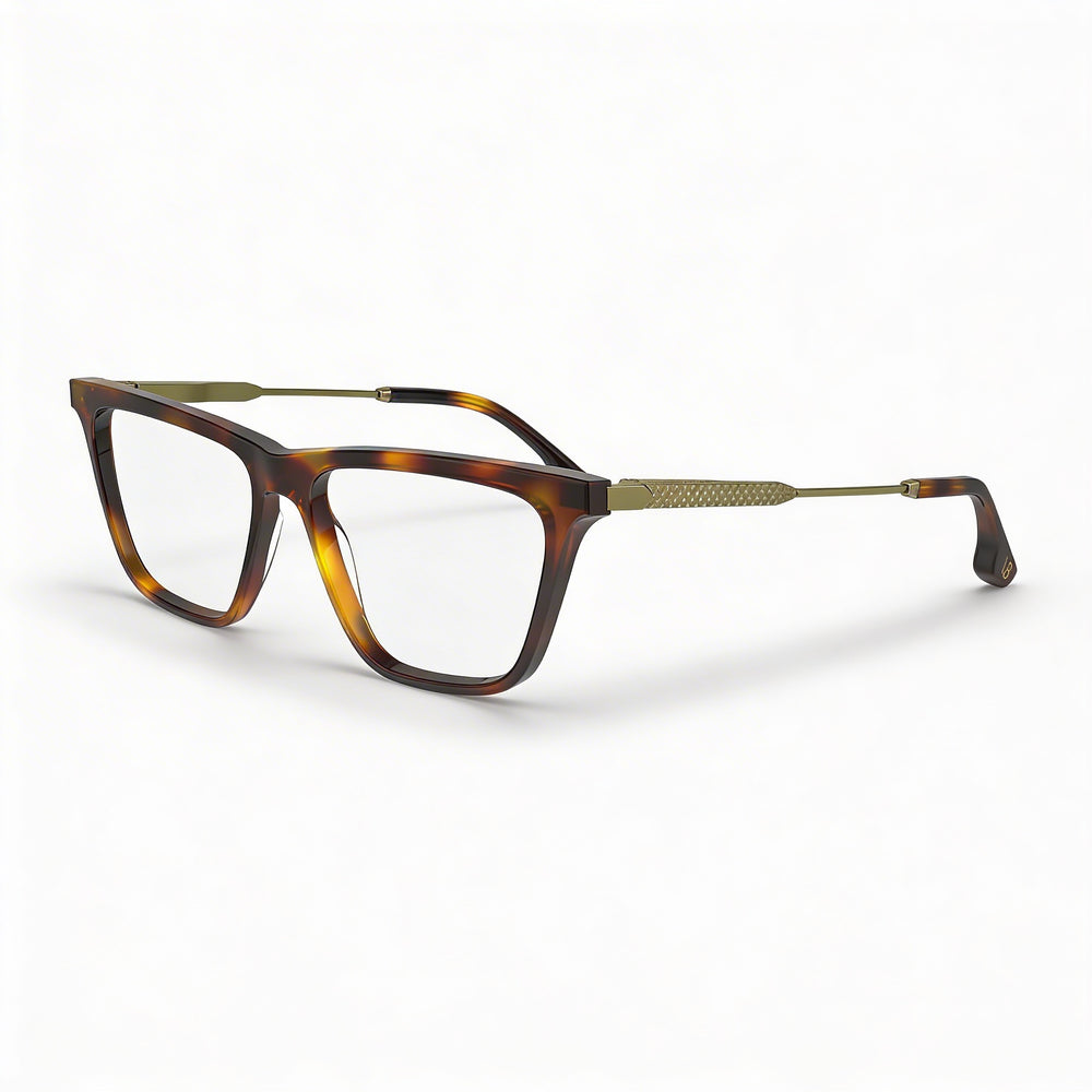 Montura de gafas ópticas Victoria Beckham Modern para mujer, de acetato, color carey, con lentes de 54 mm, puente de 15 mm y patillas de 140 mm.