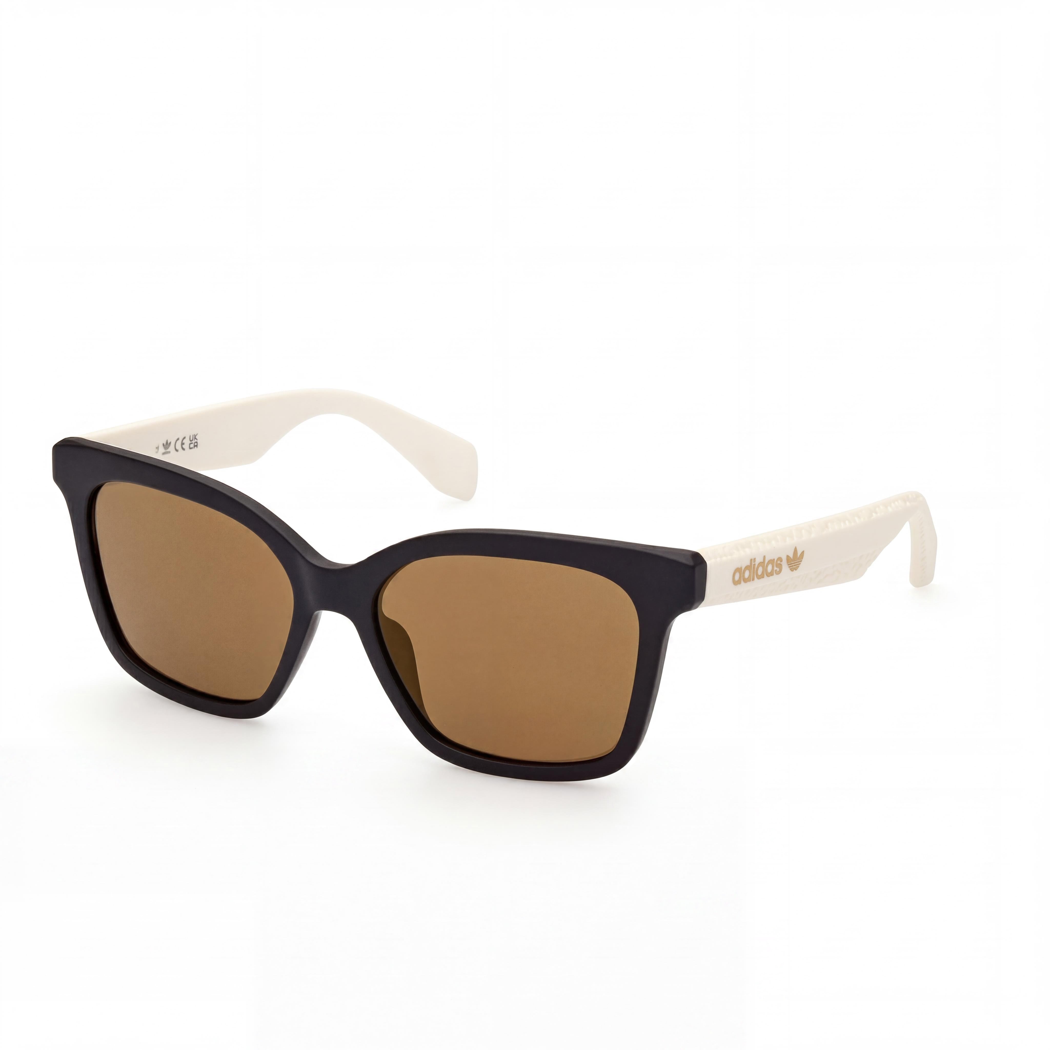 adidas Originals Casual Women's Plastic Matte Black Brown Mirror Non-Polarized UV Protection 54mm Sunglasses, Photo 1