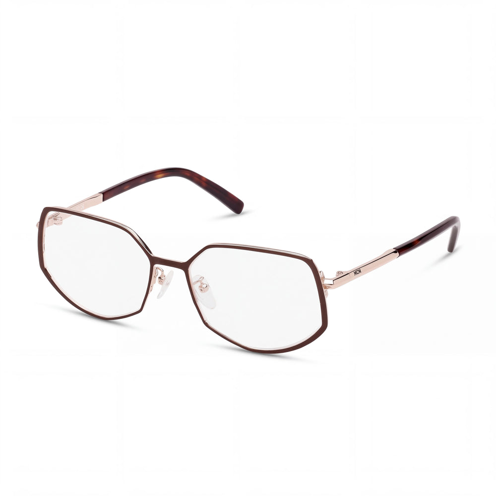 MCM WORLDWIDE MW5015-H Women's Daily Wear Glasses with Matte Light Pink Frame, Black Material & Matte Pink Lenses