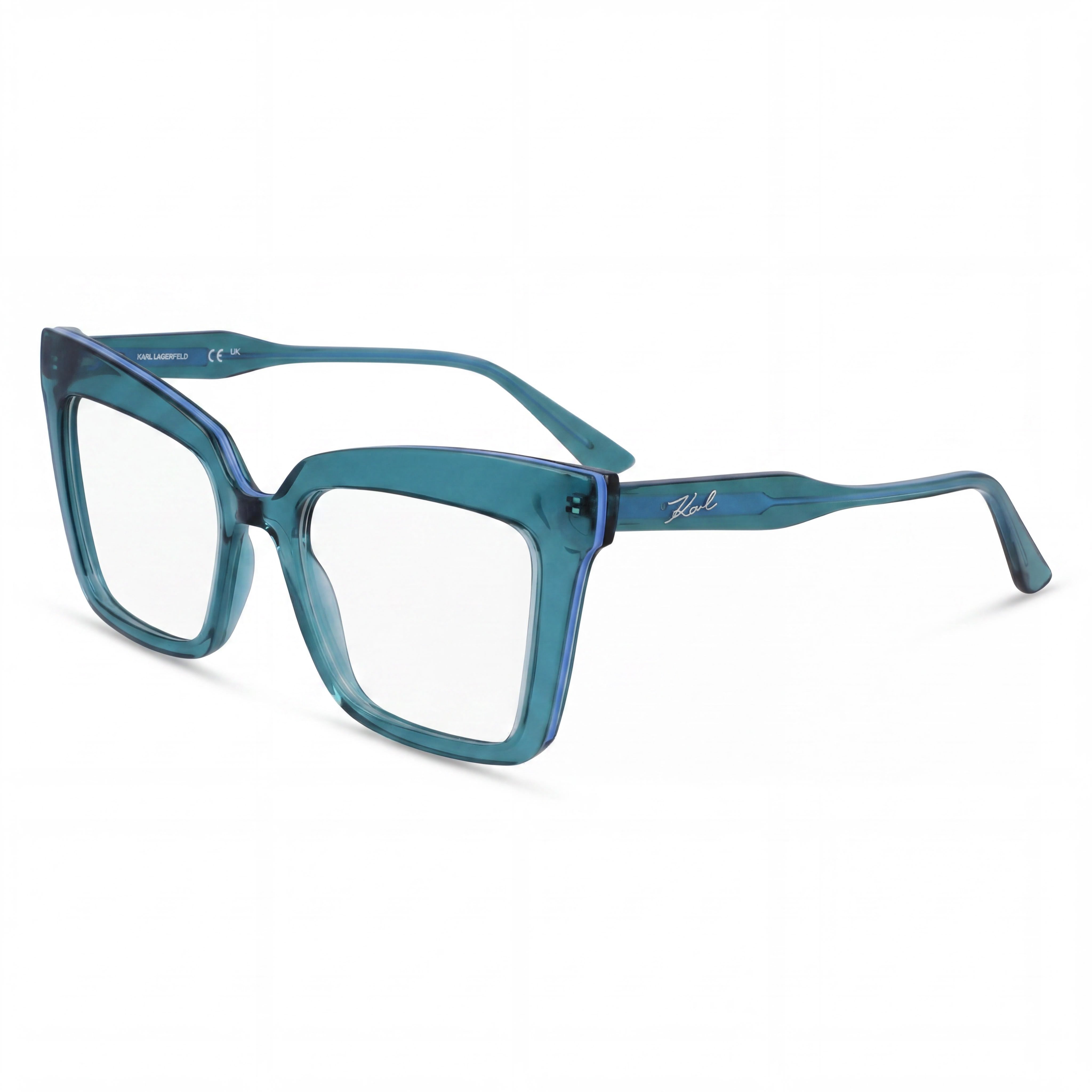 Gafas de sol KARL LAGERFELD Modern KL6136 para mujer con montura inyectada, color petróleo y lentes de policarbonato de 51 mm, Photo 1