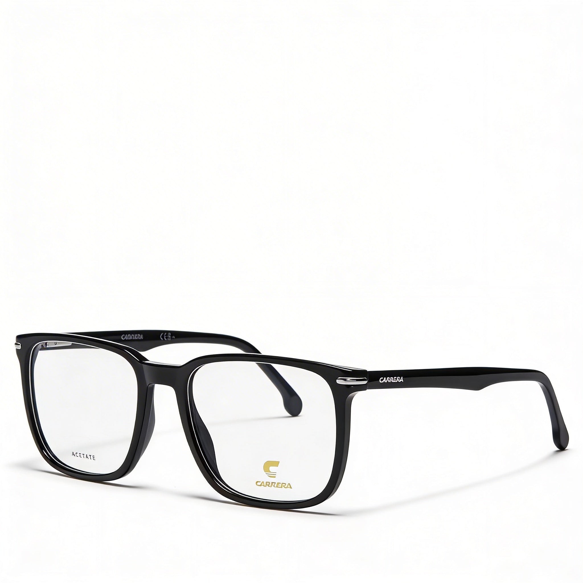 Gafas Carrera Carrera 309 de acetato negro de estilo moderno para hombre, lentes de policarbonato, 54mm, Photo 1