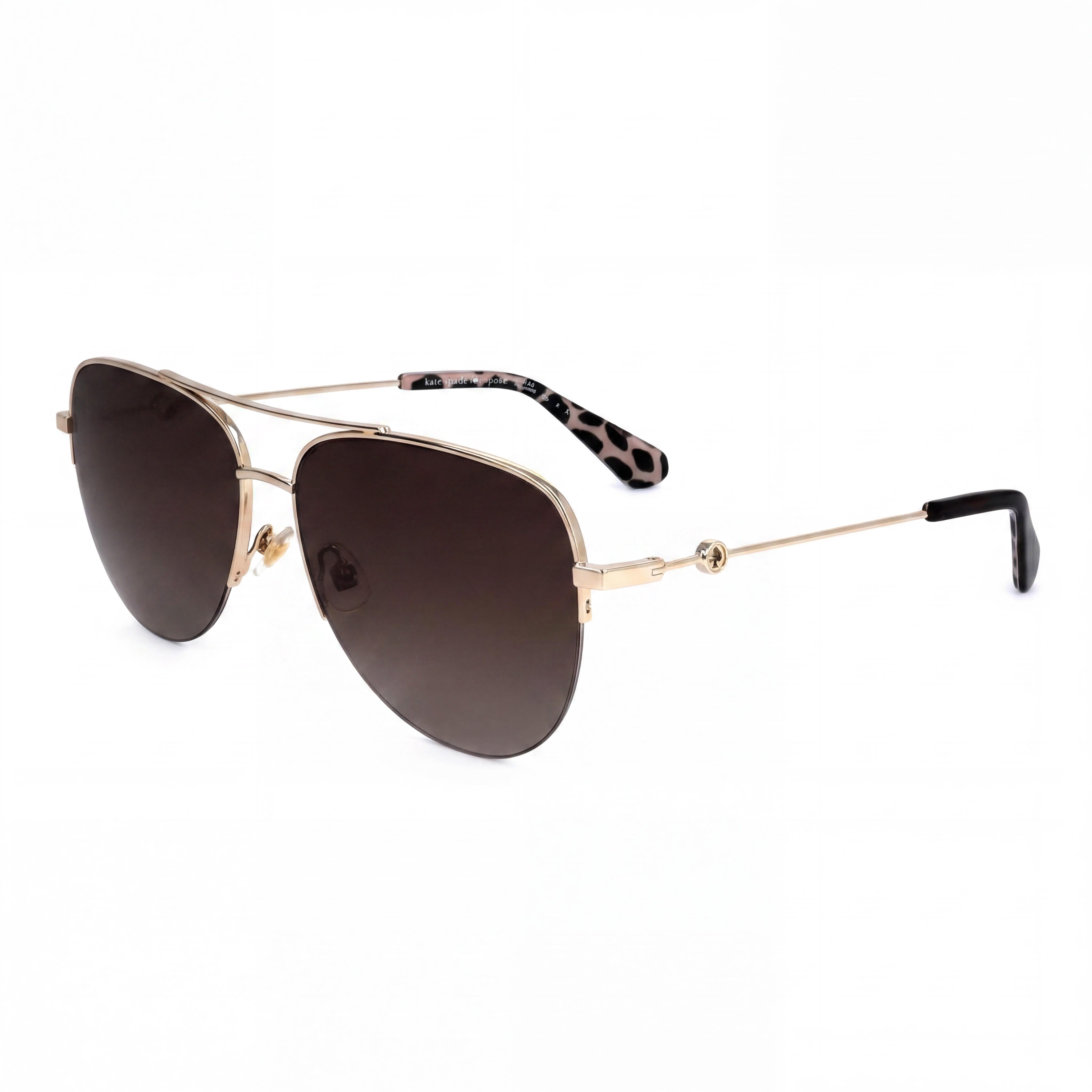 kate spade new york Maisie/G/S Women's Pilot Stainless Steel Havana Frame Polarized UV Protection Brown Gradient Lenses 60-15-140mm, Photo 1