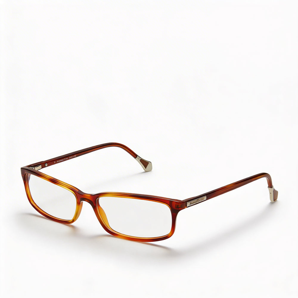 Gafas de vista Ermenegildo Zegna VZ3538 0711 para hombre con montura de plástico carey y lentes transparentes de 56 mm