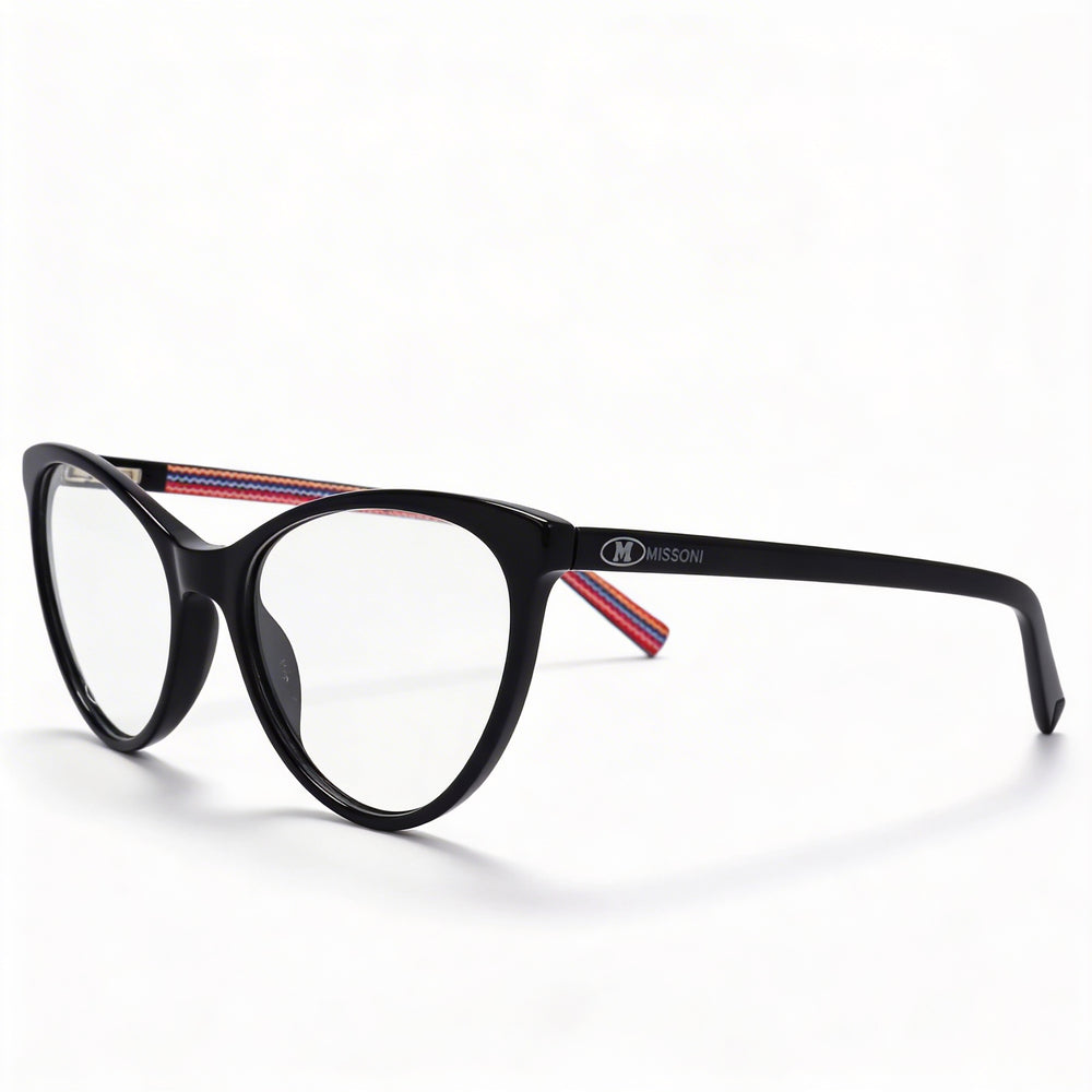 Gafas Ópticas Missoni Cat Eye Unisex de Acetato Negro 54-17-140mm