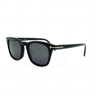 Gafas de sol unisex Tom Ford con montura de plástico negra, sin polarizar, protección UV, puente de 18 mm, patillas de 145 mm