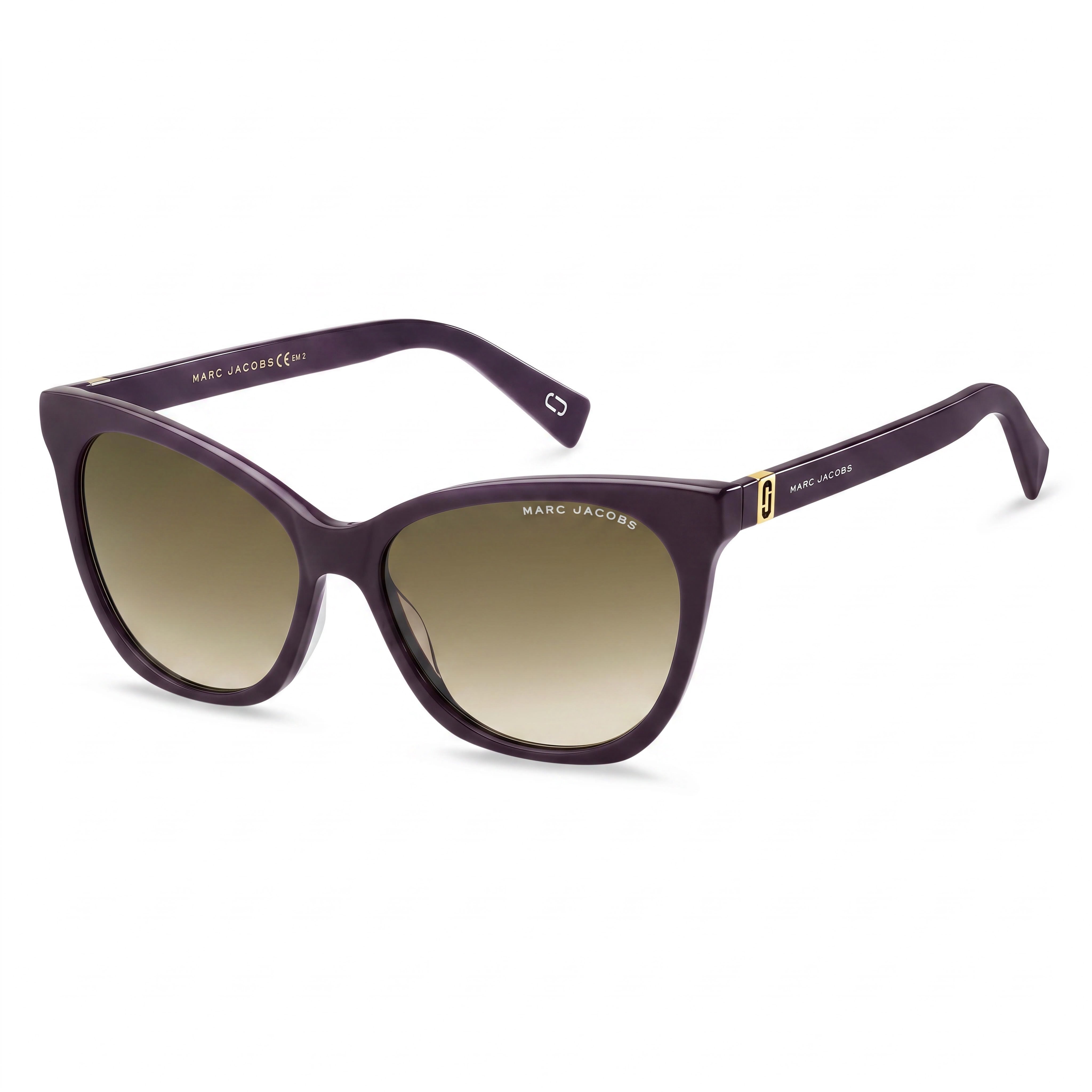 Gafas de sol Marc Jacobs Marc 336/S para mujer, montura de plástico degradada en marrón ciruela, protección UV, no polarizadas, 56 mm, Photo 1