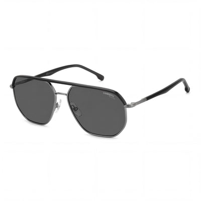 Carrera Classic Men's Metal Dark Ruthenium Square Solid Tint Glass Lens 59-15-145mm UV Protection Sunglasses