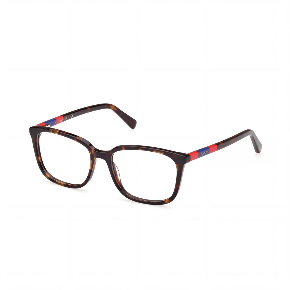 Montura de gafas GANT Modern para hombre de acetato color Habana oscuro con lentes de policarbonato (ancho de lente de 53 mm)