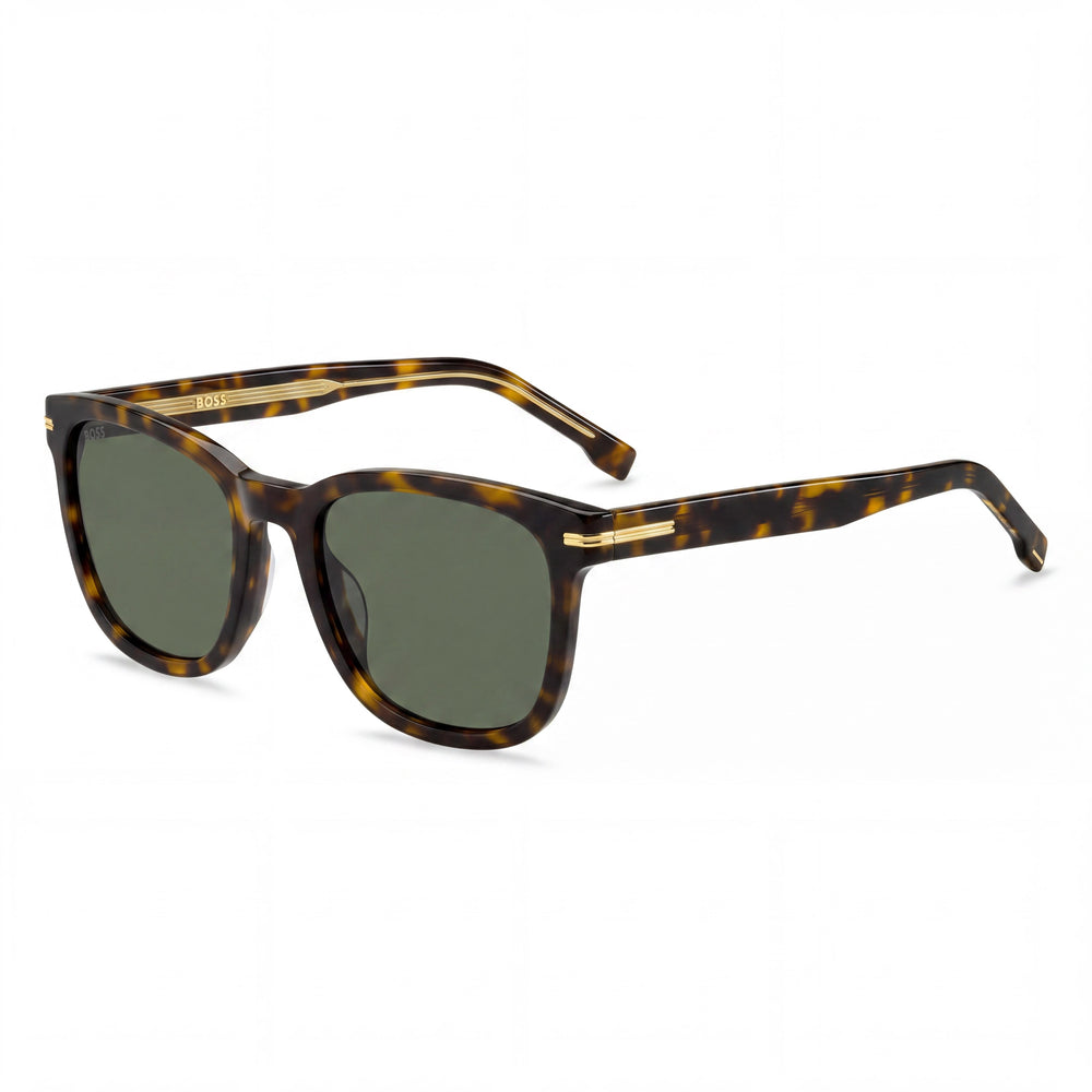 HUGO BOSS BLACK Boss 1722/G/S Rectangular Women’s Acetate Multicolour Havana 100% UV Protection Non-Polarized Sunglasses 54mm