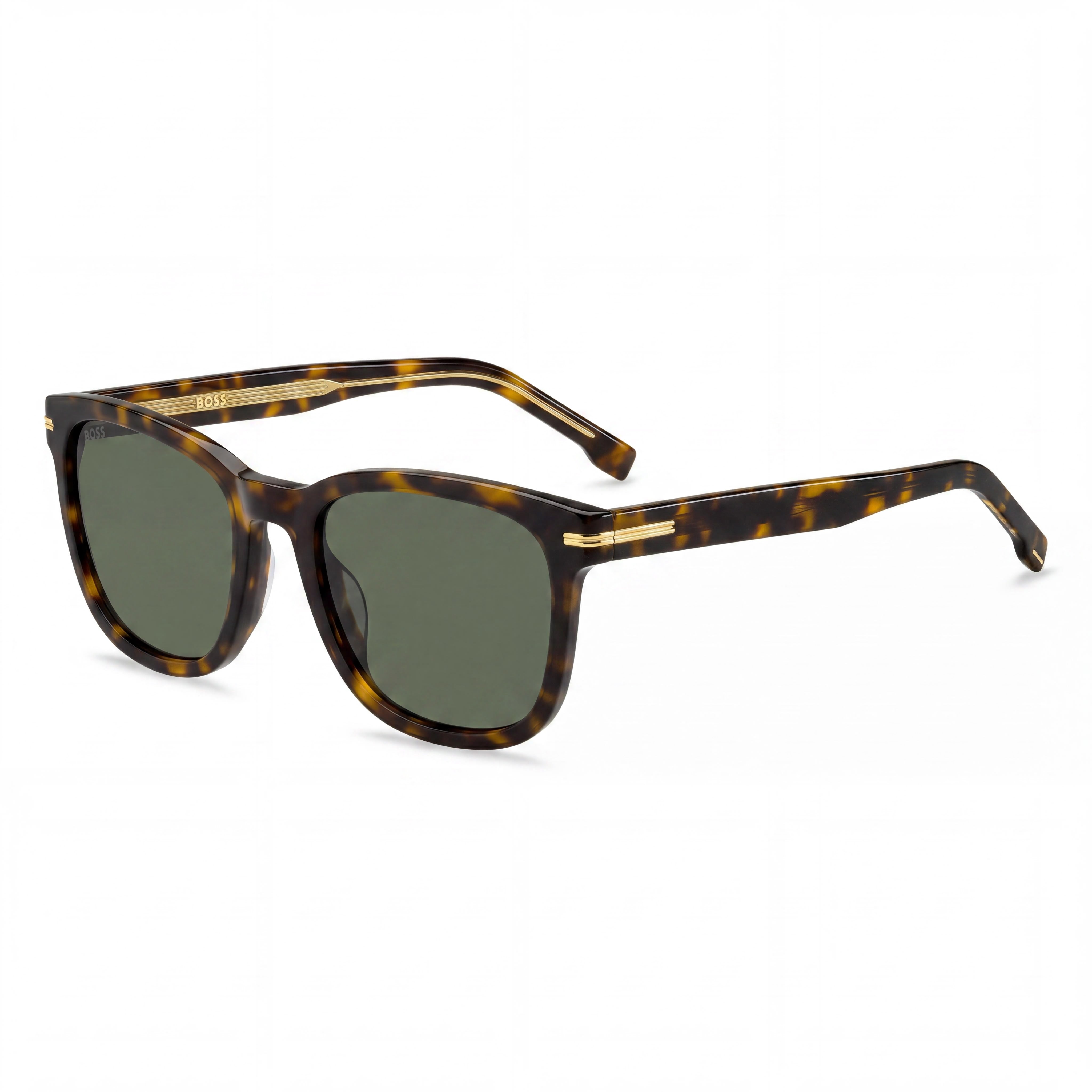 HUGO BOSS BLACK Boss 1722/G/S Gafas de Sol Rectangulares para Mujer de Acetato Multicolor Havana Protección UV 100% No Polarizadas 54mm, Photo 1
