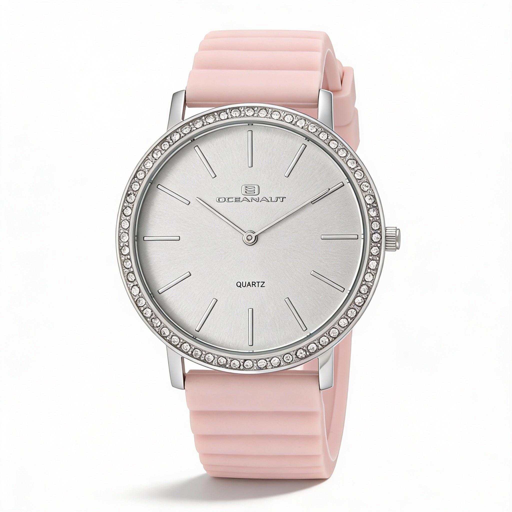 Reloj de cuarzo Oceanaut para mujer, caja blanca, esfera blanca, bisel de cristal, cristal mineral, resistente al agua hasta 30 m., Photo 1