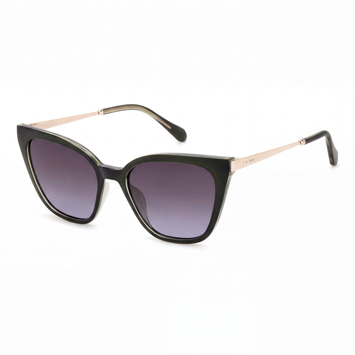 Fossil 2131/S Women's Contemporary Propionate Sunglasses with UV Protection, Dark Grey Shaded Frame & Lens 54mm, Photo 1