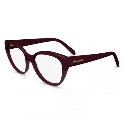 Ferragamo Sf2970 Unisex Burgundy Metal Frame Eyeglasses with 53mm Lens Width, 17mm Bridge, 140mm Temple Length