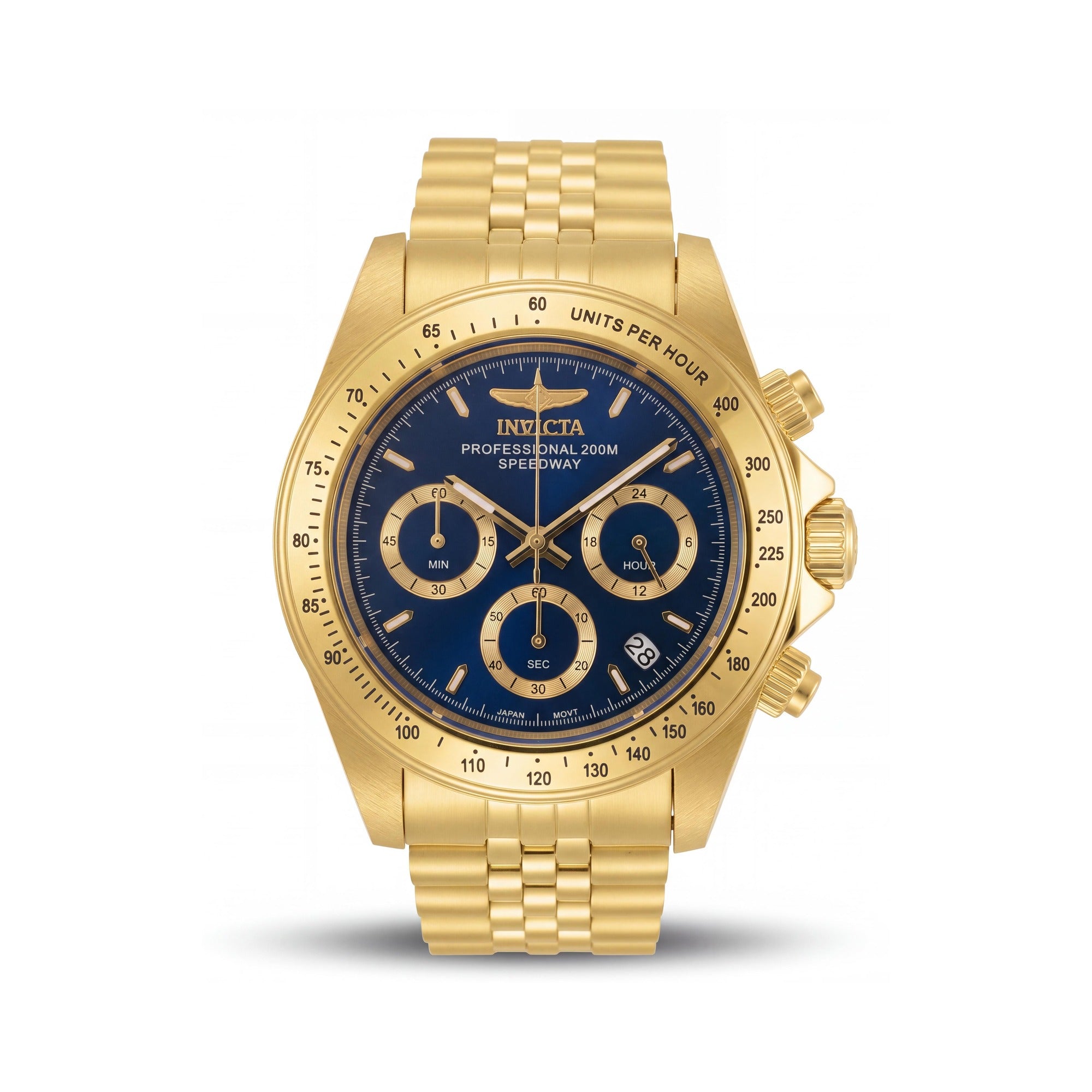 Invicta Speedway 30999 Cronógrafo Unisex de Acero Inoxidable, Esfera Azul, Cuarzo, Reloj de 20 ATM, 39 mm, Photo 1