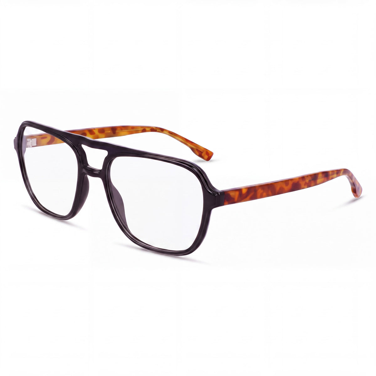 MCALLISTER Mc4534 Men's Eyewear, Black Metal Frame, Clear Polycarbonate Lenses 56-18-140, Photo 1