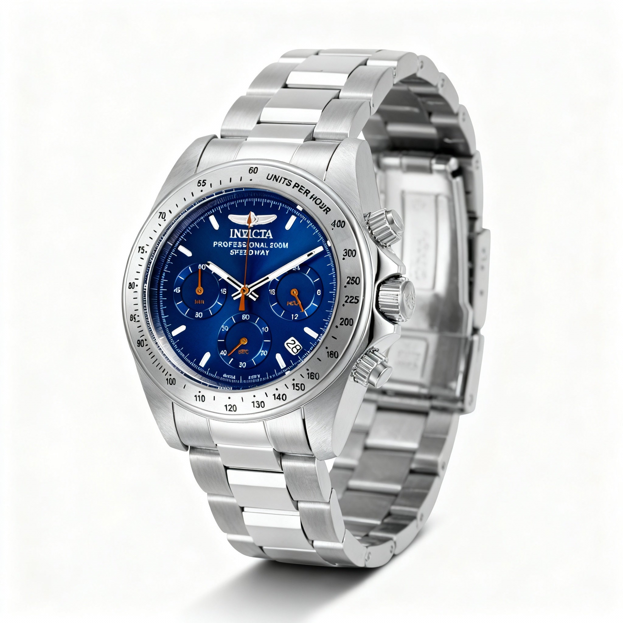 Invicta Speedway 27770 Men's Chronograph Quartz Dual-Time Stainless Steel Blue Dial Watch 39.5mm, Photo 1