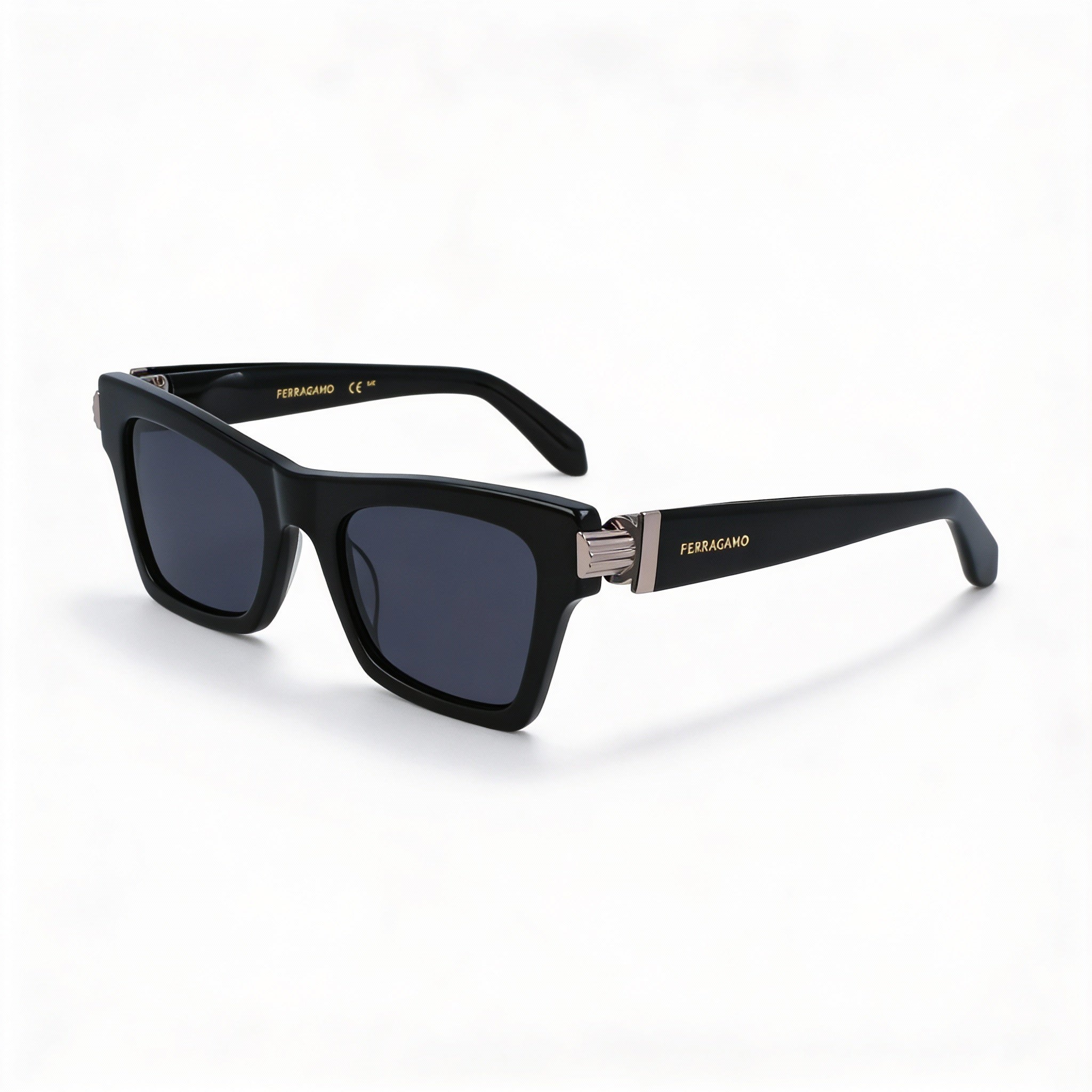 Ferragamo Women's Sf2013s Black Acetate UV Protection Grey 52mm Sunglasses, Photo 1