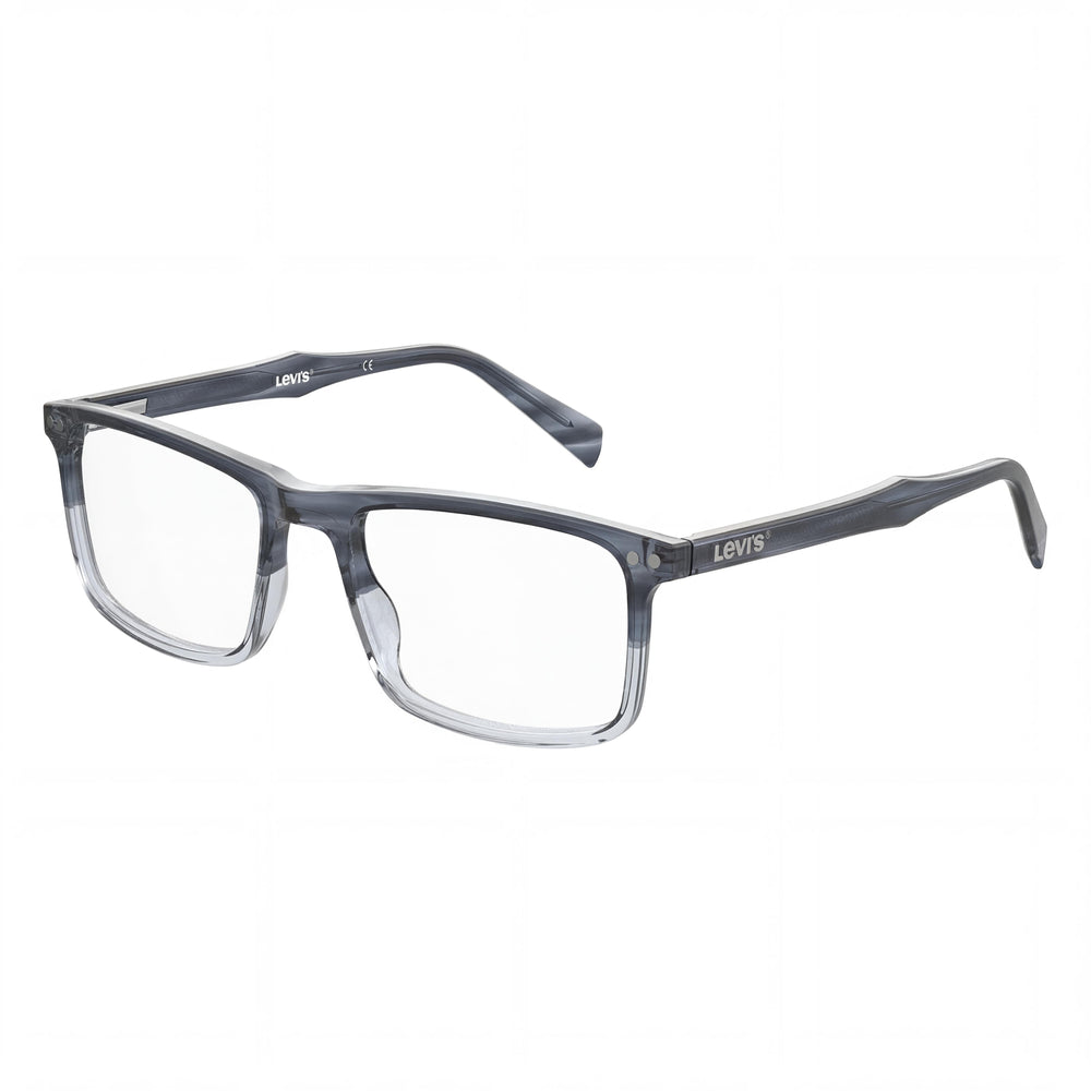Gafas de sol Levi's LV 5020 para hombre, de polimetilmetacrilato bicolor, transparentes, de 55 mm, sin polarizar