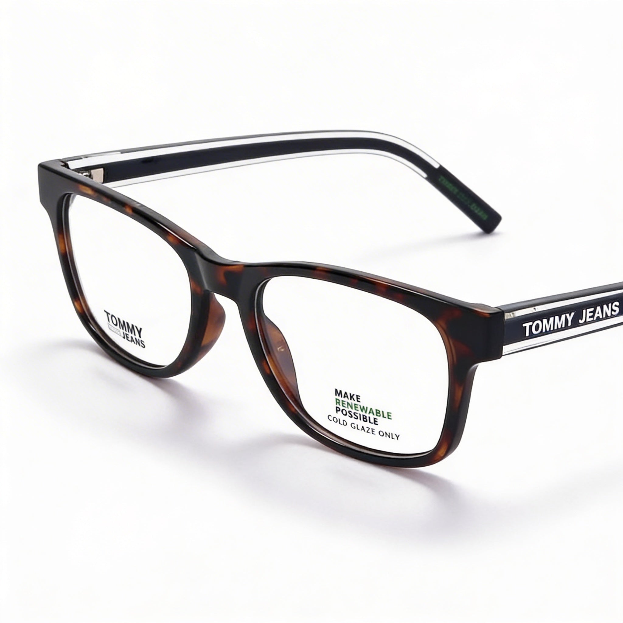 Tommy Hilfiger Modern Men's Eyewear with Injected Havana Frame & Non-polarised Polycarbonate Lenses, 52mm, Photo 2