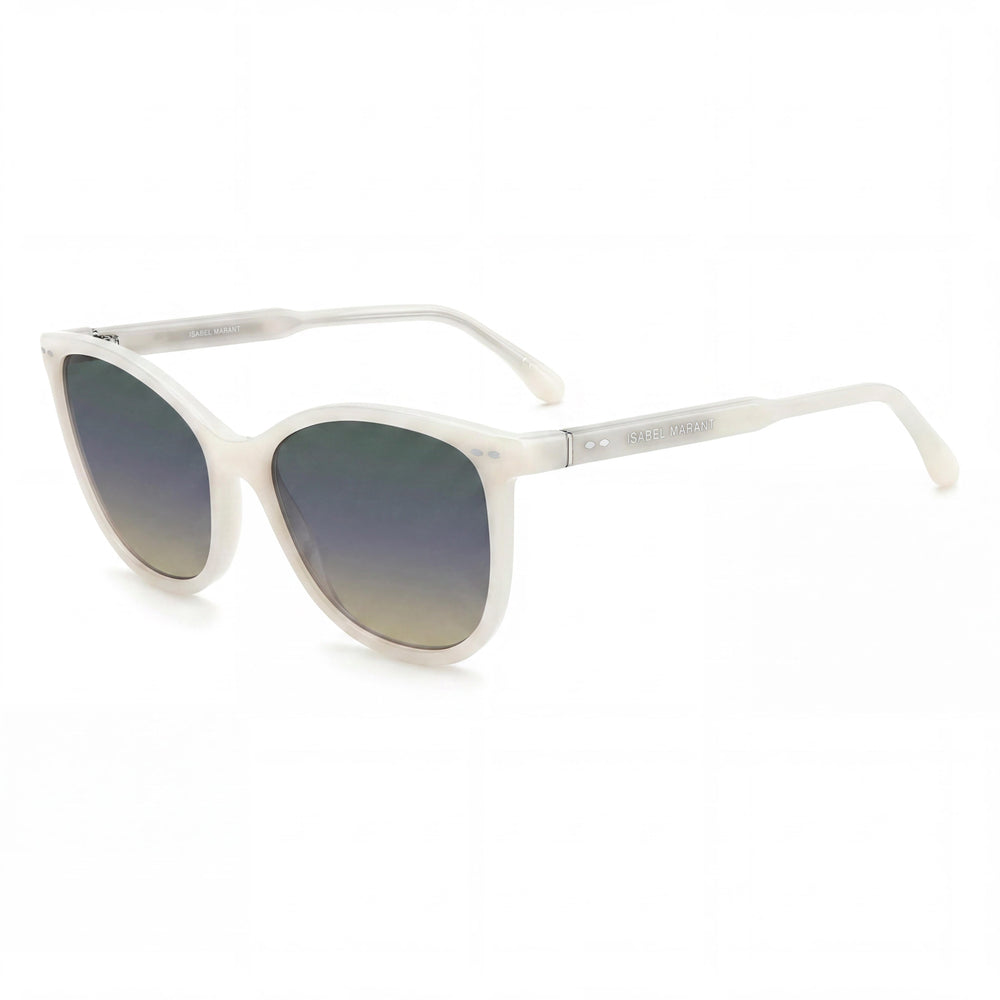 Isabel Marant Modern Women's Sunglasses, featuring an Ivory Acetate Frame and Ivory Lenses, 57mm Lens Width