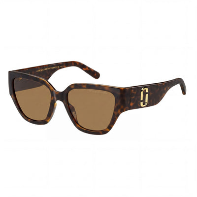 Gafas de sol informales Marc Jacobs para mujer, de acetato color habana, no polarizadas, con protección UV, 54 mm