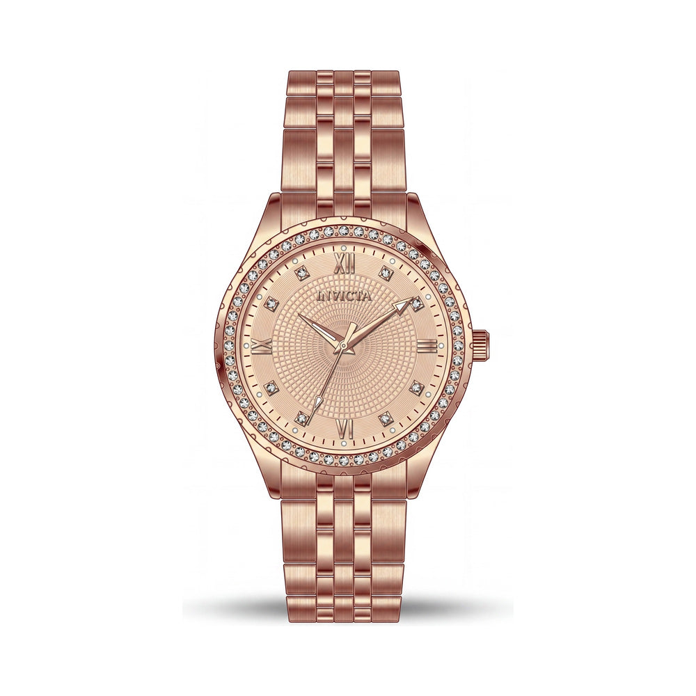 Reloj Invicta Specialty 69221 de Cuarzo de Acero Inoxidable para Mujer, Esfera Oro Rosado, Resistente al Agua 33mm
