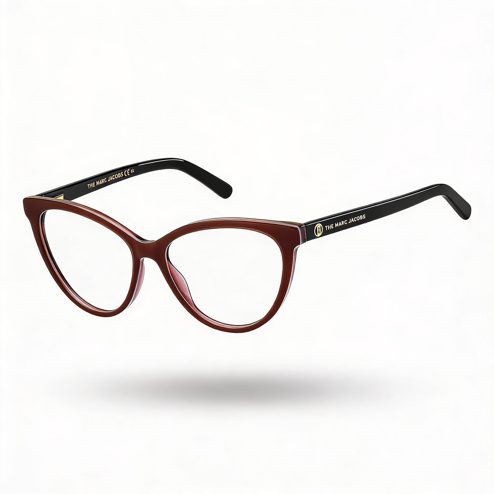 Gafas de sol Marc Jacobs Comtemporary Collection Marc 560 para mujer, montura ojo de gato de acetato burdeos gris, ancho de lente de 54 mm