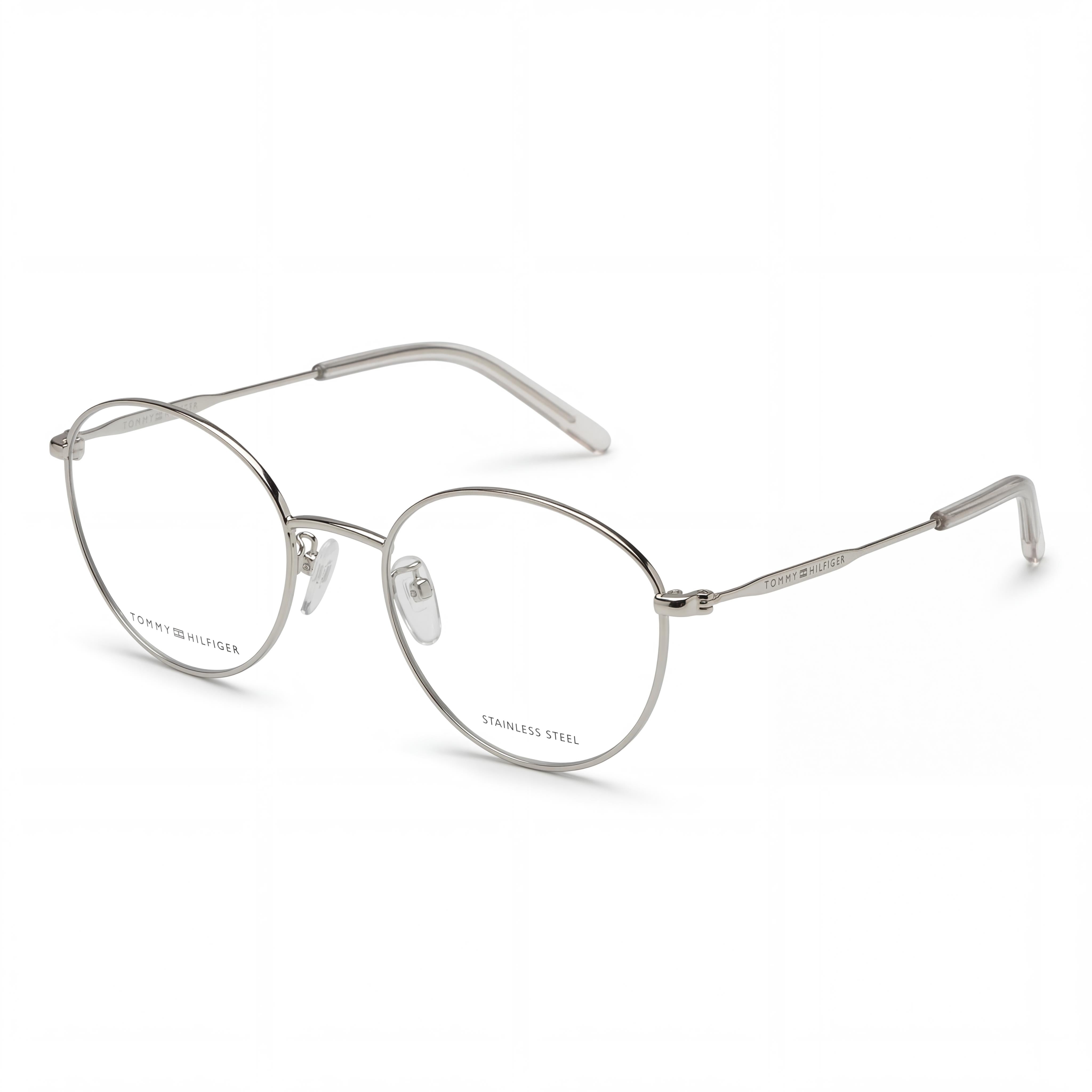 Gafas graduadas Tommy Hilfiger Modern para hombre, de acero con aleación de cobre y oro, con lentes transparentes de demostración, 52 mm, Photo 1