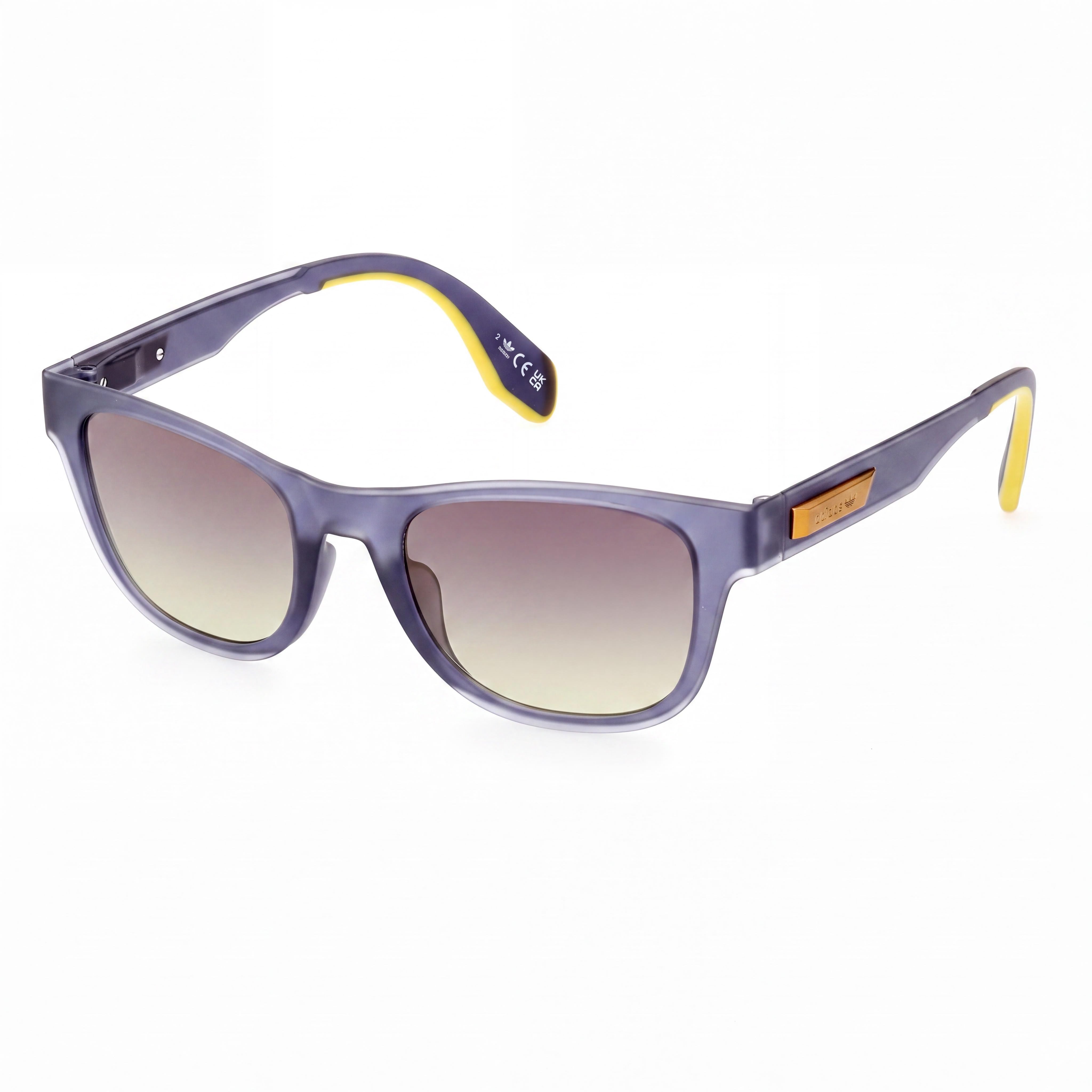 adidas Originals OR0079 Unisex Sunglasses - Matte Blue Plastic Frame | Blue Mirror Lenses | 51mm, Photo 1