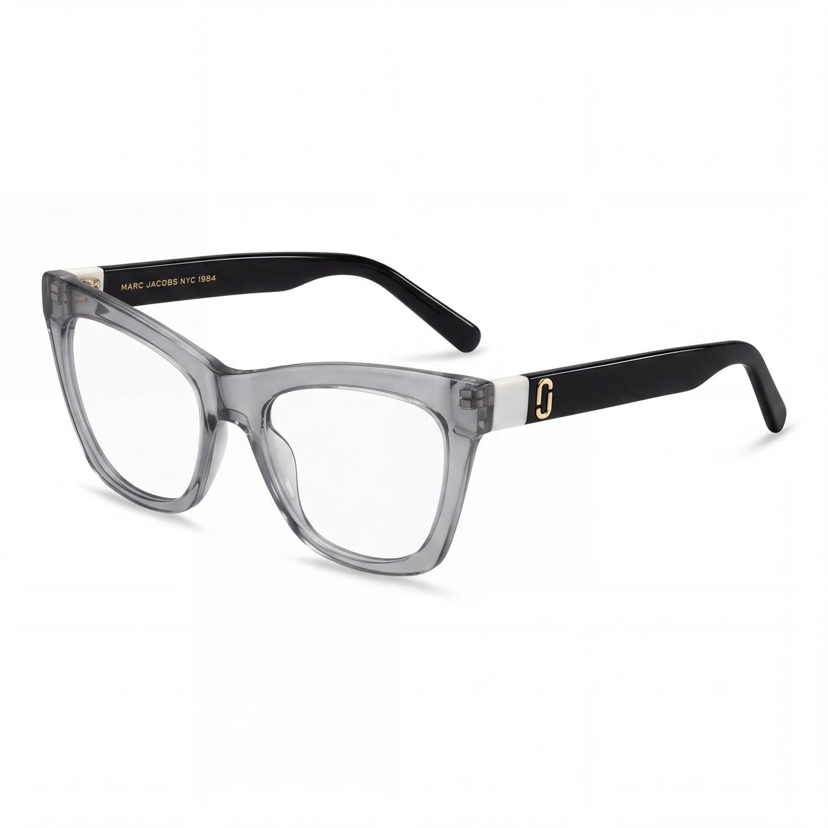 Marc Jacobs Marc 649 Women's Rectangular Cellulose Optical Frames with Polycarbonate Lenses Beige Brown 53/145/19, Photo 1