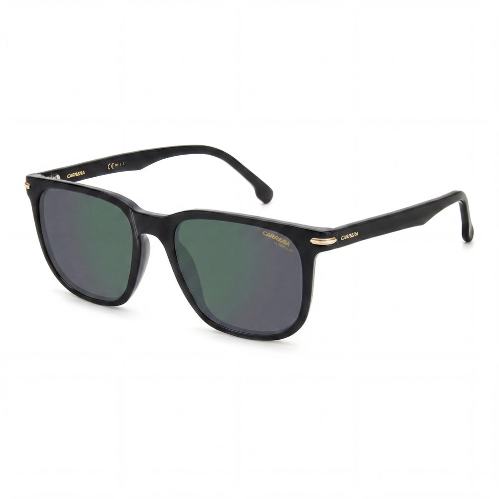 Carrera Modern Women’s Black Lightweight Polyamide Frame Green Grey UV 400 Sunglasses 54-18-145mm