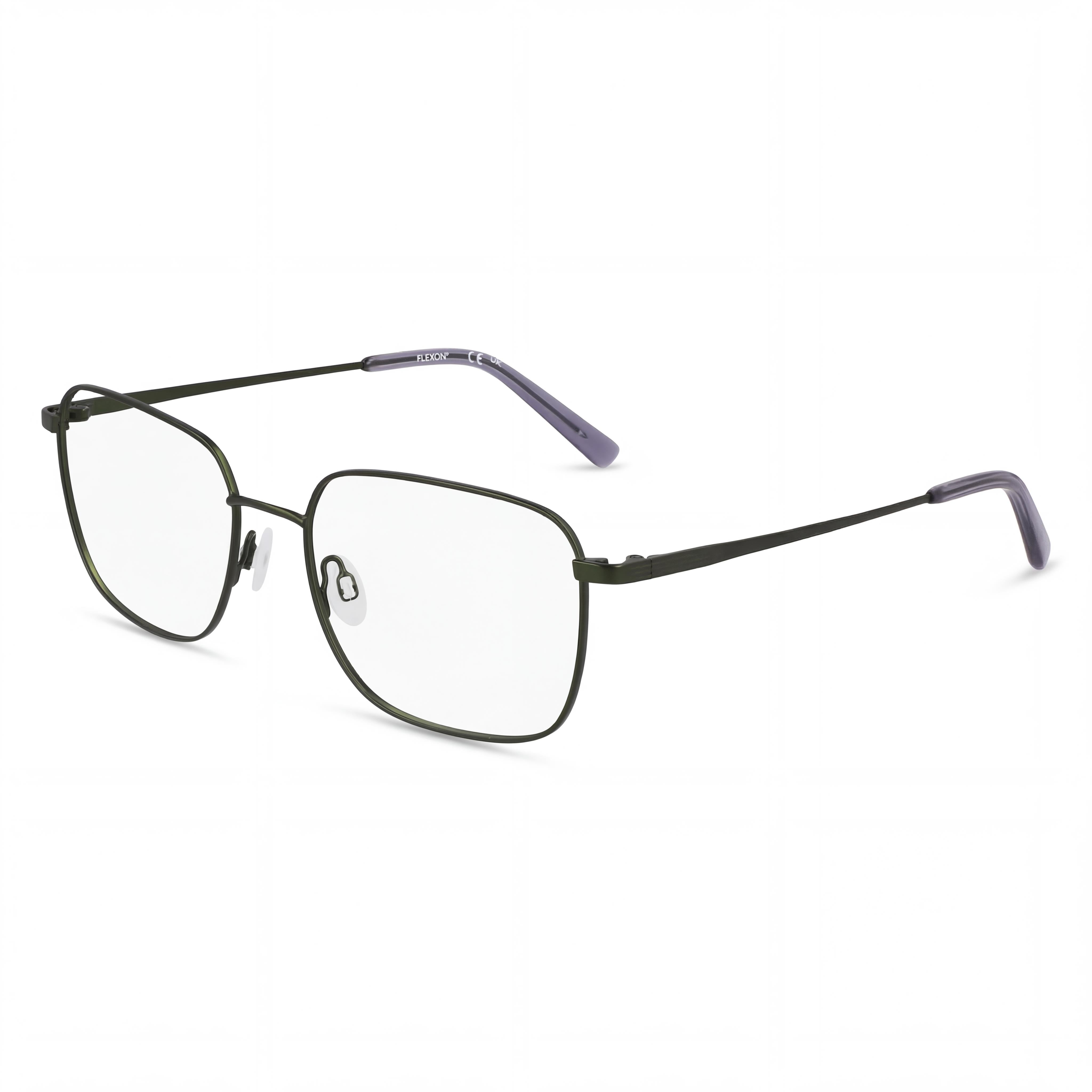 Flexon H6070 Men's Metal Eyeglasses Matte Moss 53mm, Photo 1
