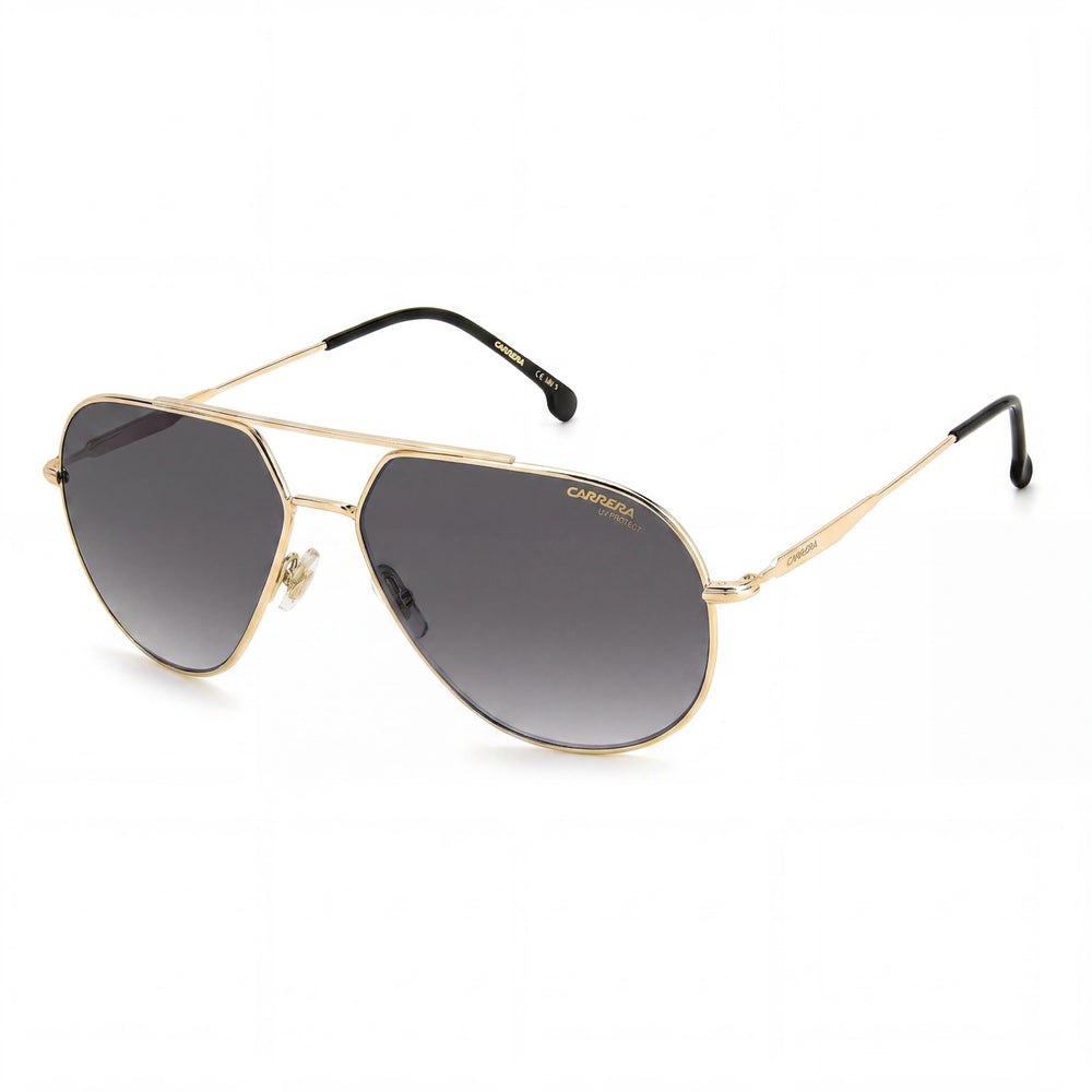 Carrera 274/S Gafas de sol unisex de piloto de acero inoxidable dorado con protección UV no polarizada de policarbonato 61-14-150