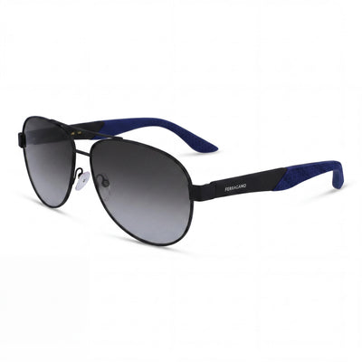 Salvatore Ferragamo Sf275sn Unisex Stainless Steel Frame Matte Black 62mm Polycarbonate UV Protected Non-Polarized