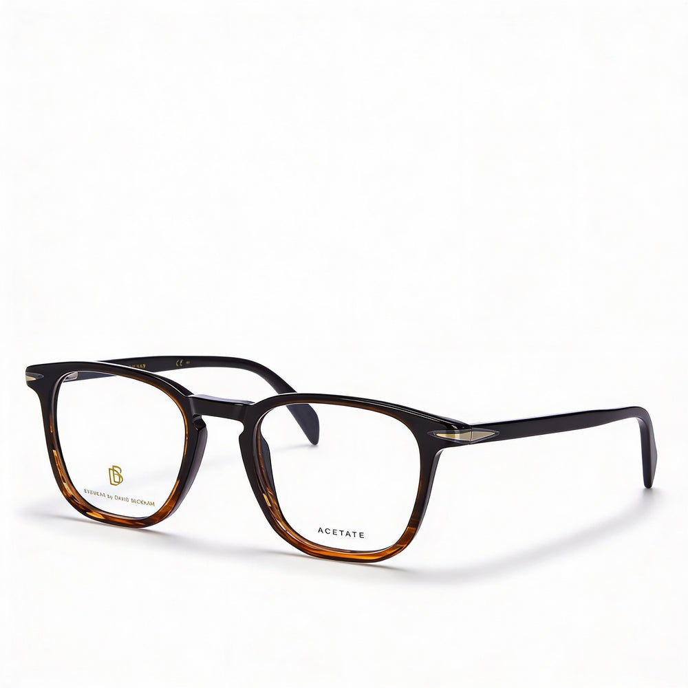 David Beckham Db 1050 Unisex Brown Horn Plastic Eyeglasses 49mm