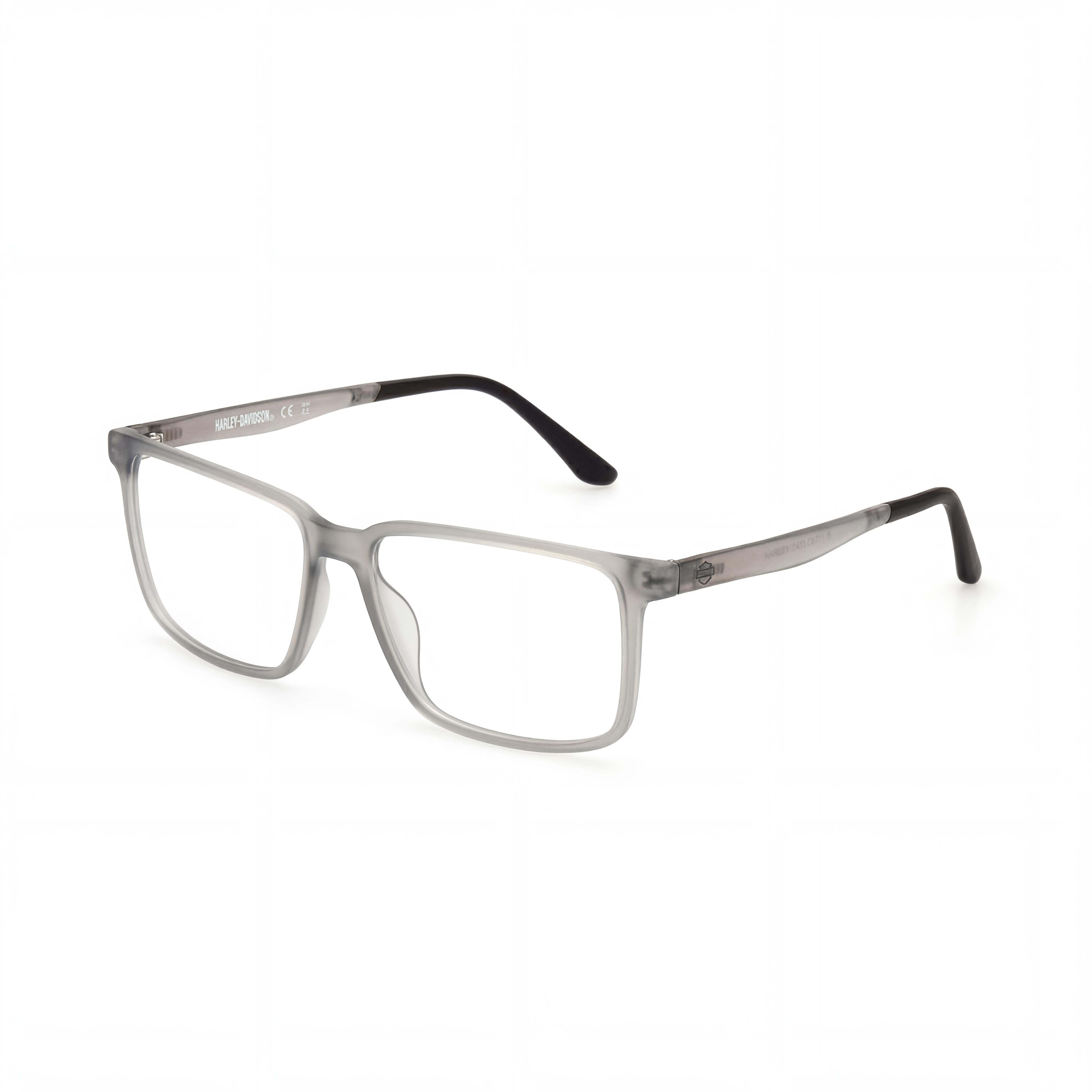 Harley-Davidson Hd50021 Men’s Eyewear with Matte Grey Injected Ophthalmic Frame and Multicoloured Polycarbonate Lenses 59-15-145, Photo 1