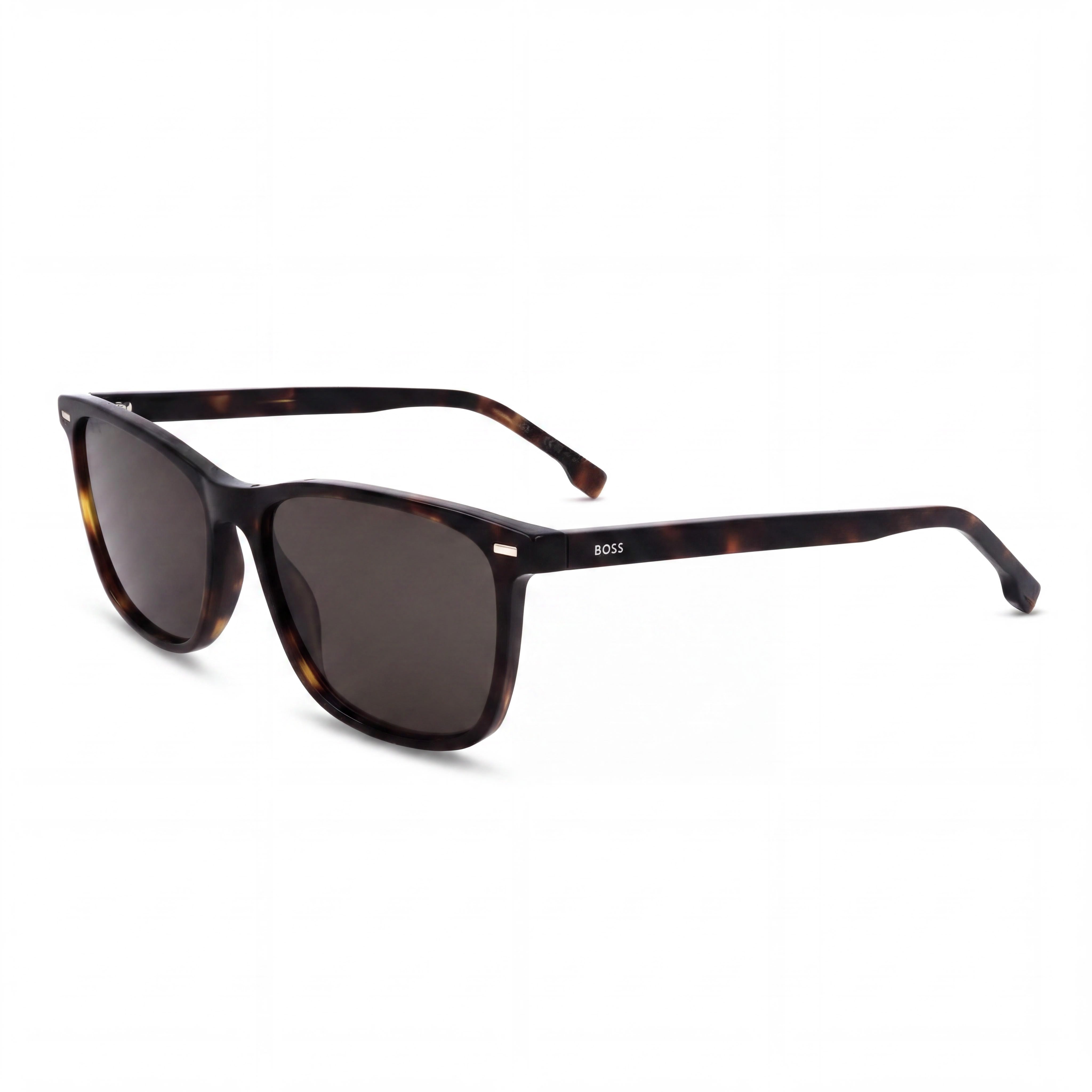 Hugo Boss 1554/O/S Women's Black Plastic Frame Brown Lens UV Protection Sunglasses 56-16-145, Photo 1