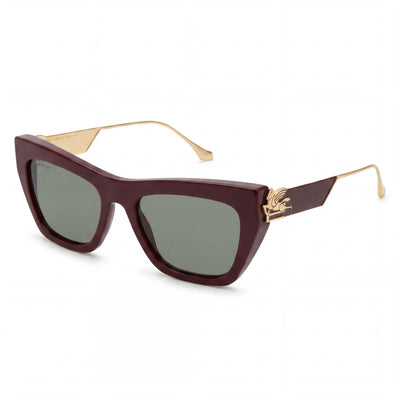 Etro Modern Men's Burgundy Acetate Frame Sunglasses, Burgundy Non-Polarized Polycarbonate Lenses, 54-20-140
