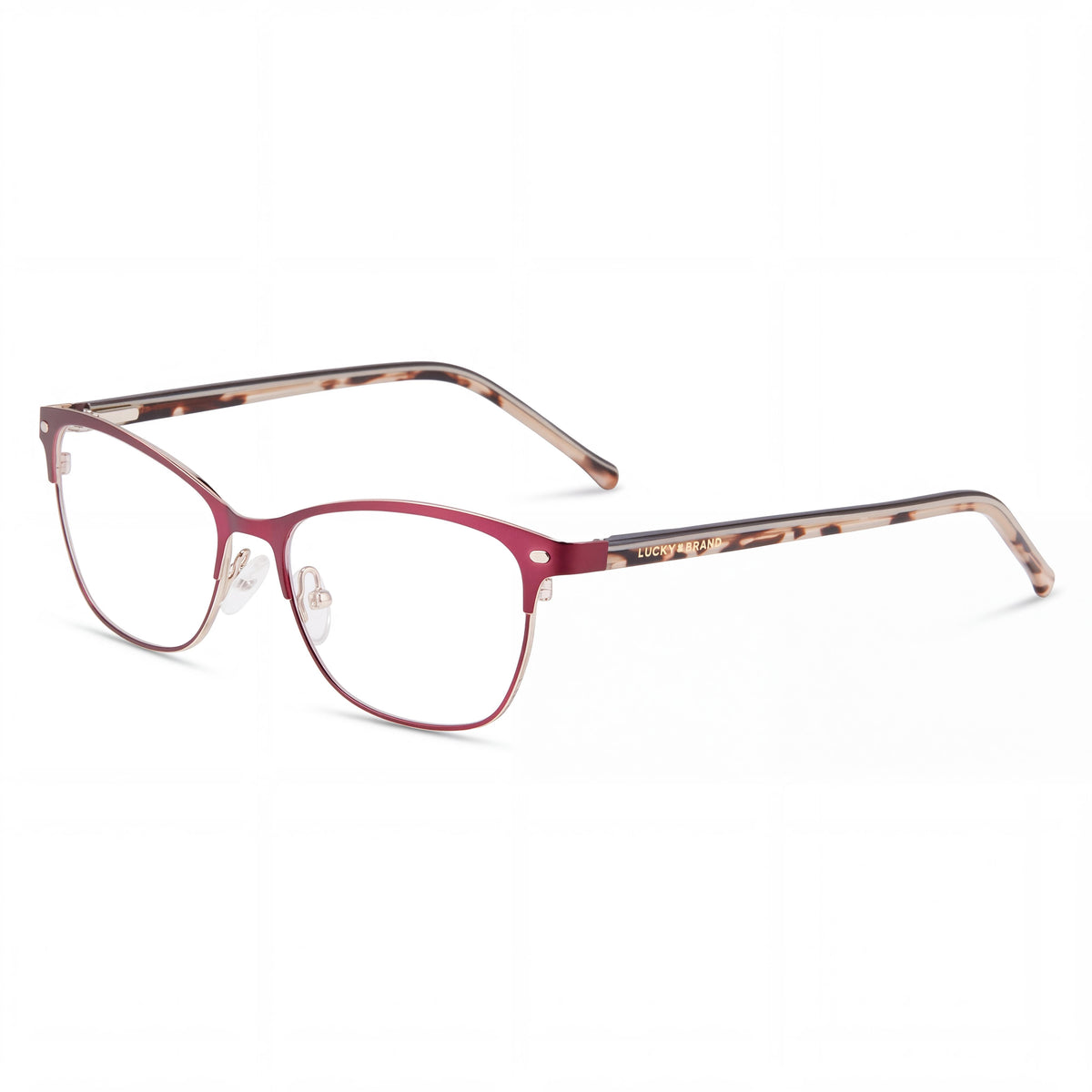 Lucky Brand D120 Men's Burgundy Metal Polarized Sunglasses with 53mm Lens, 16mm Bridge, 140mm Temple, Photo 1