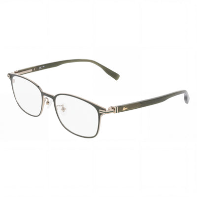 Lacoste L2530lb for Men and Women Satin Olive Frame Non- Clear Polycarbonate Lens Eyeglasses 52-18-145