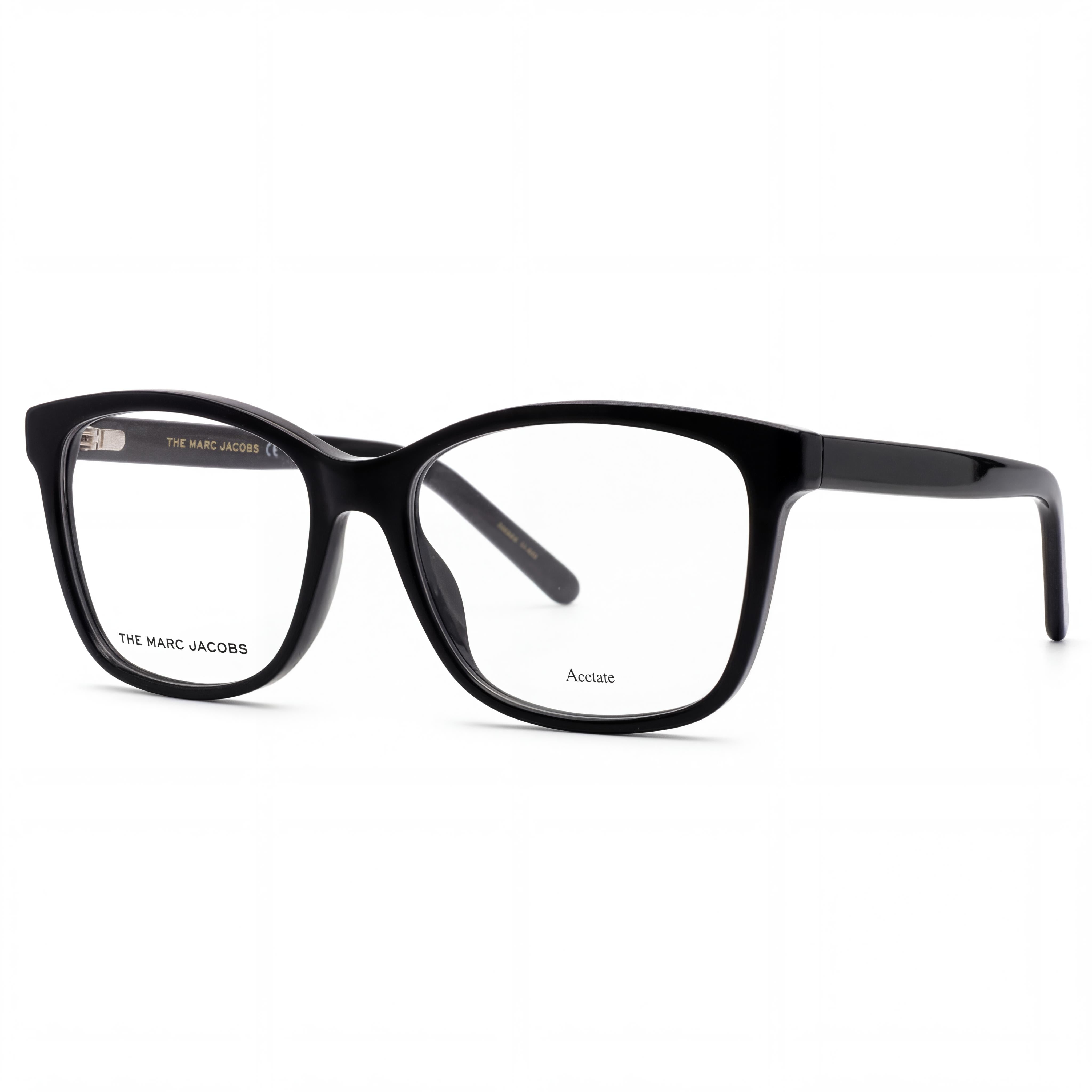 Marc Jacobs Women's Rectangular Black Acetate Full-Frame Optical Glasses with Anti-Reflective Lenses 53mm, Photo 1