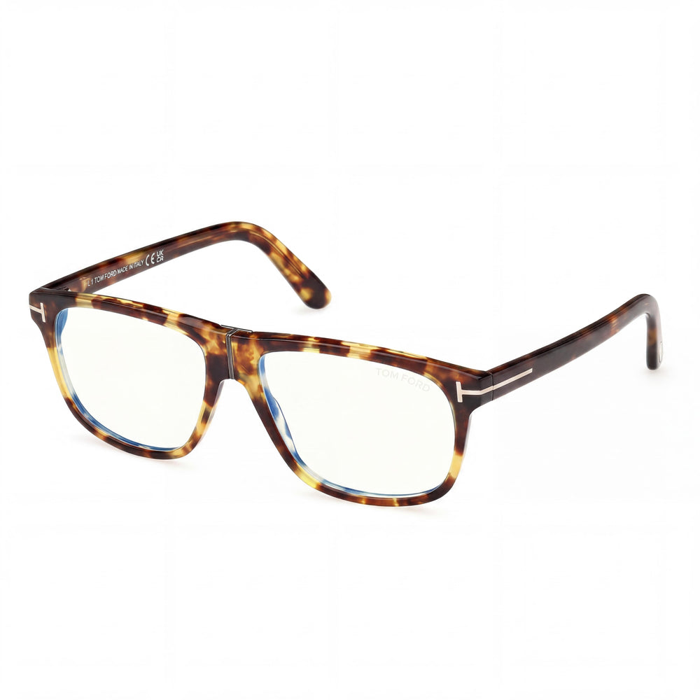 Marcolin Classic Unisex Non-Polarized Blue Filter Plastic Polycarbonate Sunglasses Blonde Havana Black 56mm