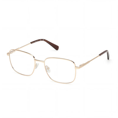 Marcolin Classic Unisex Metal Non-Polarized Sunglasses, Matte Pale Gold Frame, Black Lenses 54mm