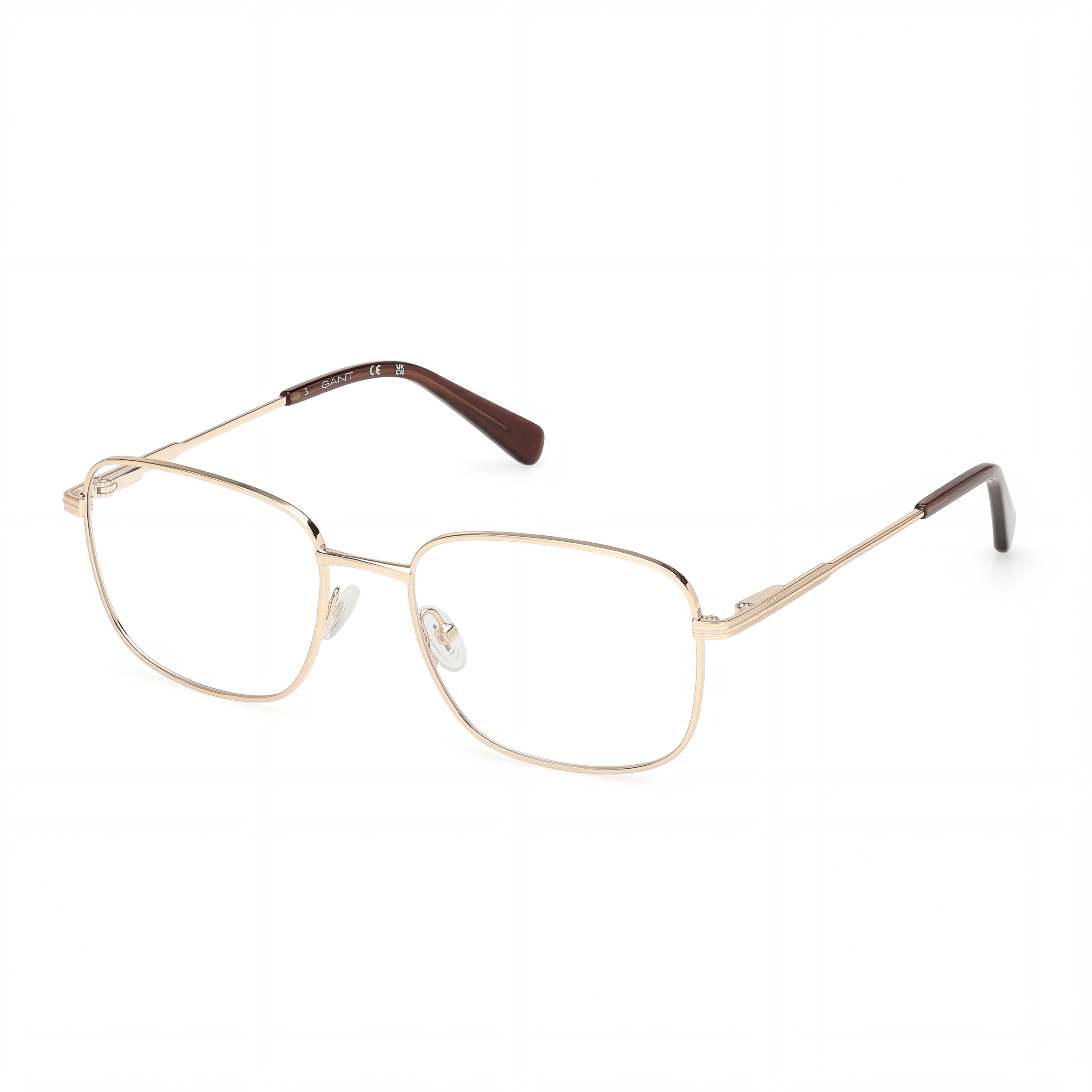 Gafas de sol Marcolin Classic Unisex de metal sin polarizar, montura oro pálido mate, lentes negras 54mm, Photo 1
