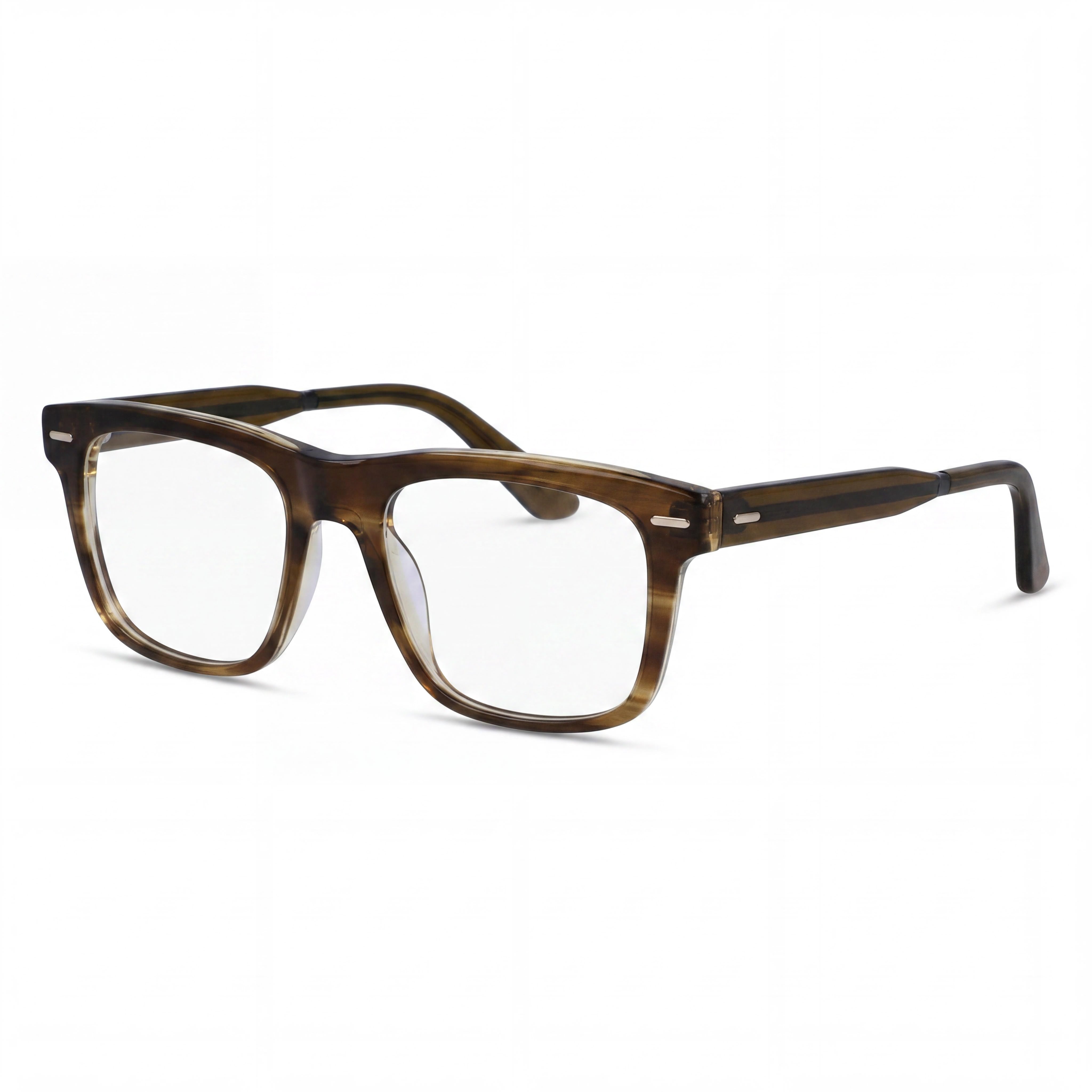 Calvin Klein Ck22538 Unisex Acetate Frame Sunglasses with Polarized Lenses Striped Olive 55mm, Photo 1