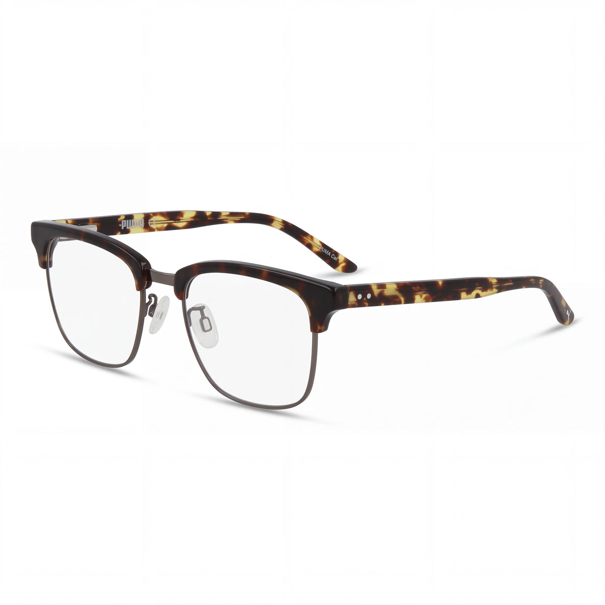 PUMA Men's Square/Rectangle Avana Transparent Plastic Frame Non- Polycarbonate Eyewear 54mm, Photo 1