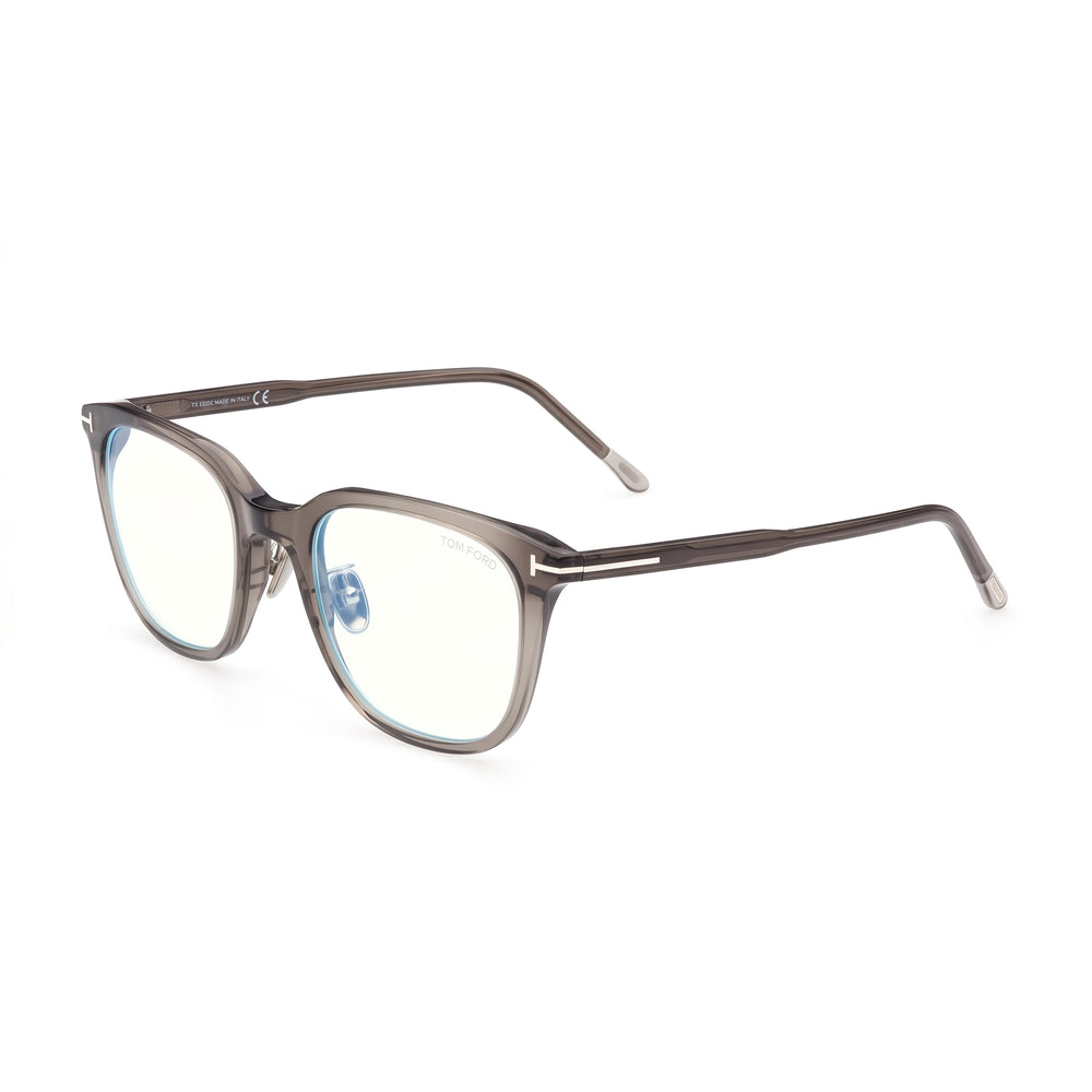 Tom Ford Ft5776-d-b Men's Grey Blue Filter Plastic Frame Polarized Clear Lenses 53-22-145
